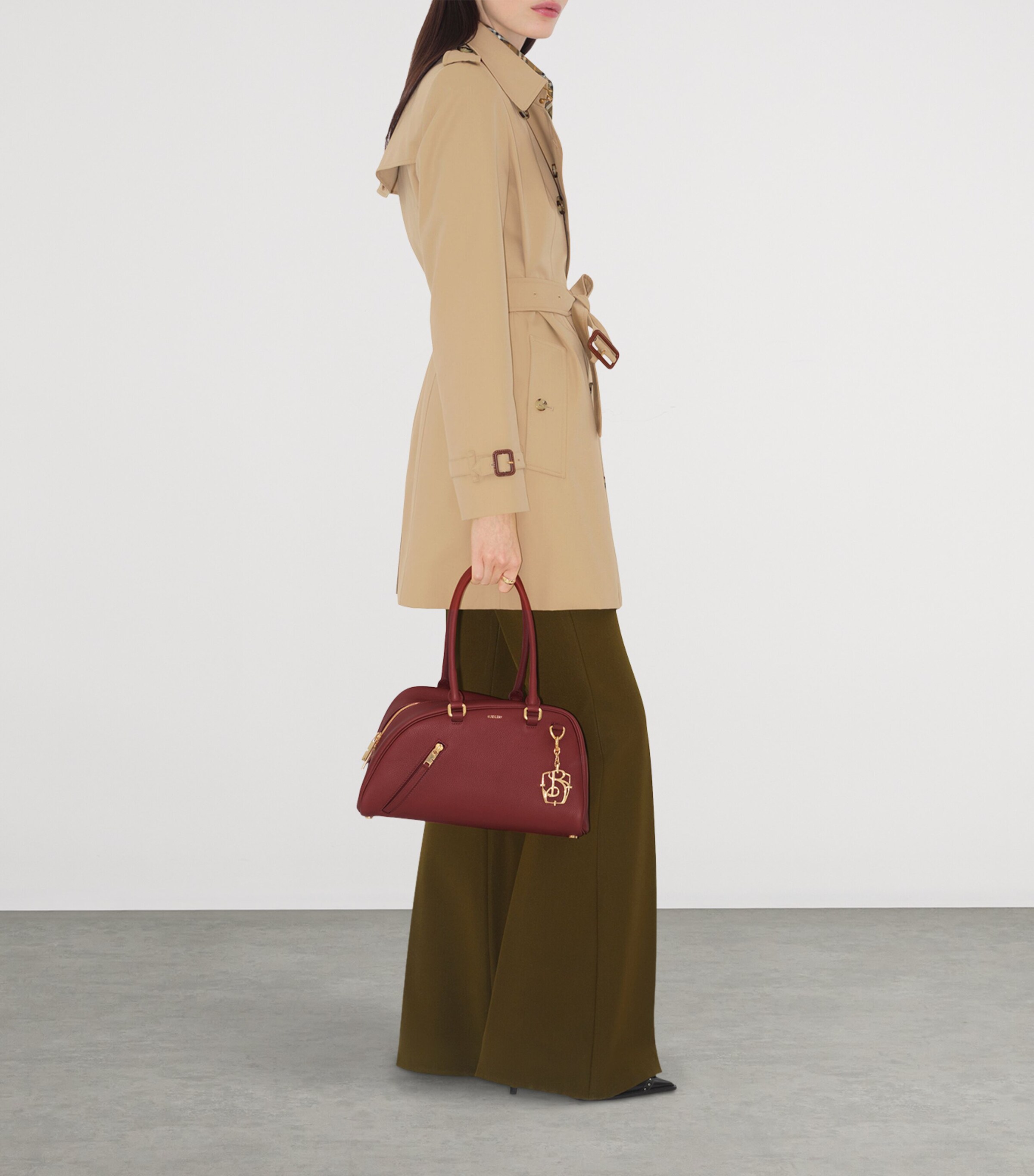Gabardine Short Chelsea Heritage Trench Coat HONEY Image 3