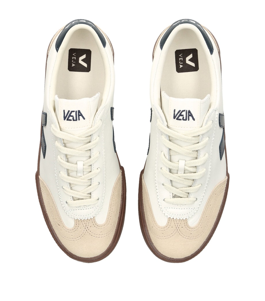 Leather Volley Sneakers WHITE/BLK Image 4