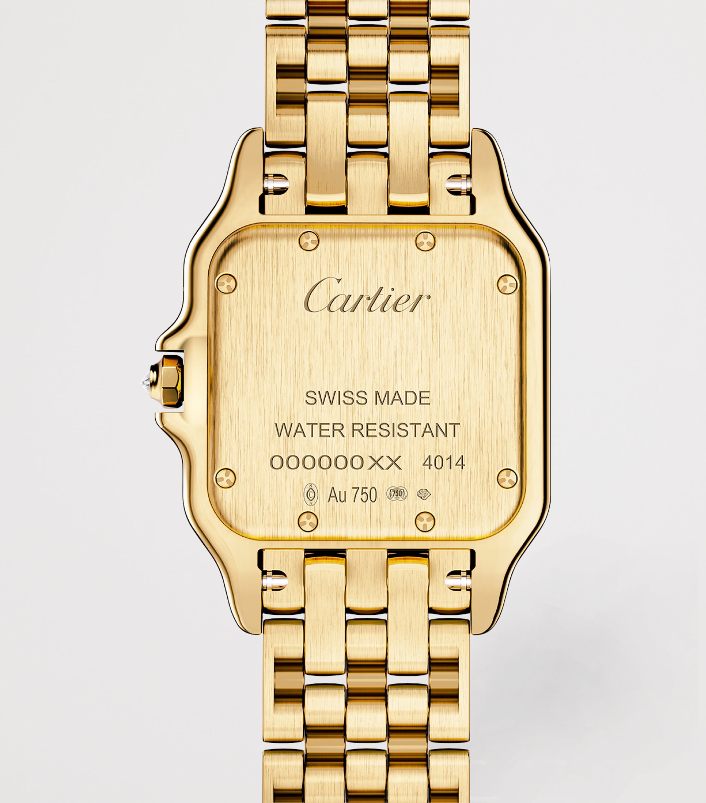 Cartier Medium Yellow Gold and Diamond Panthère de Cartier Watch Silvered Image 3