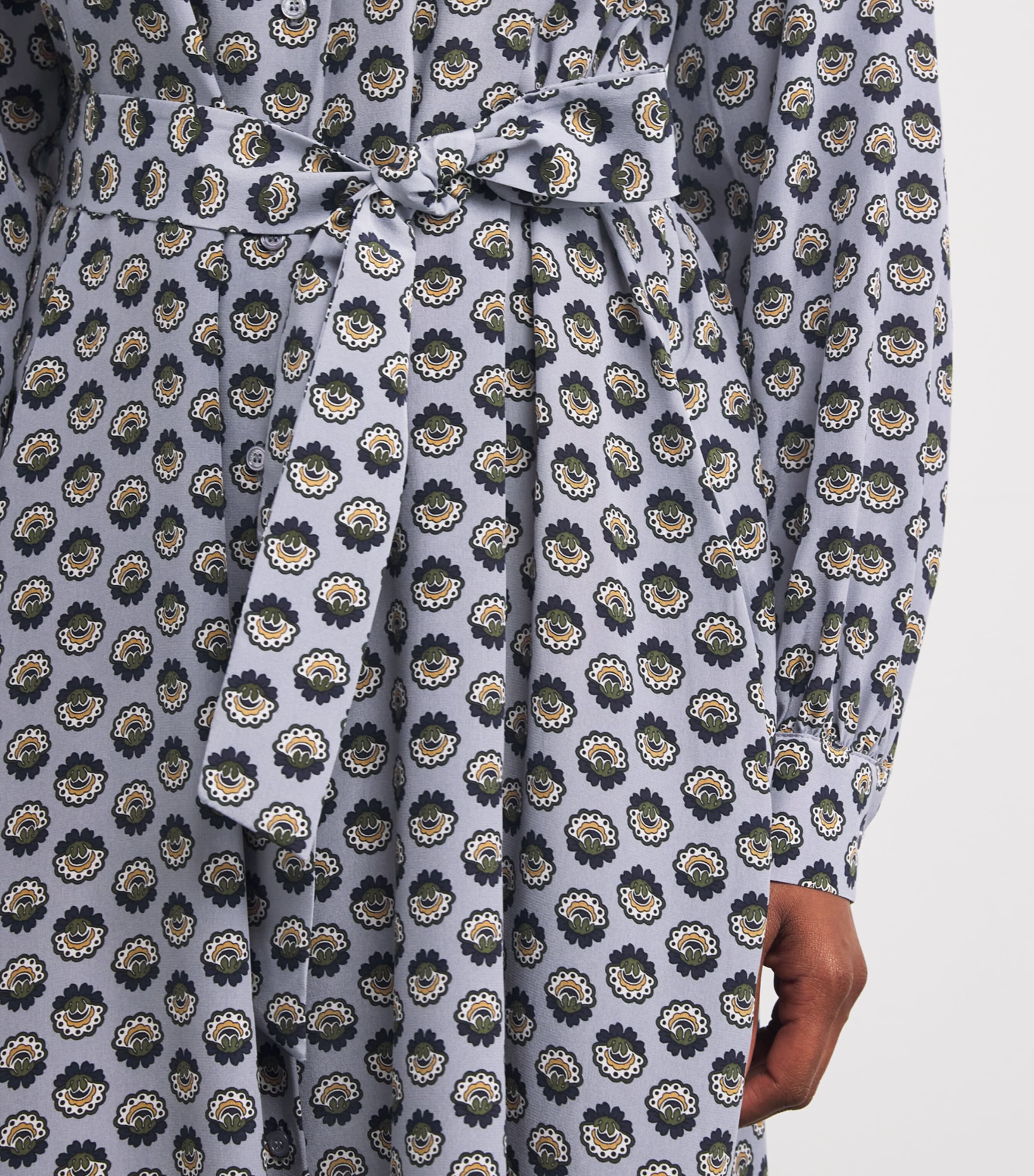 Silk Floral Maxi Dress AVIO Image 4