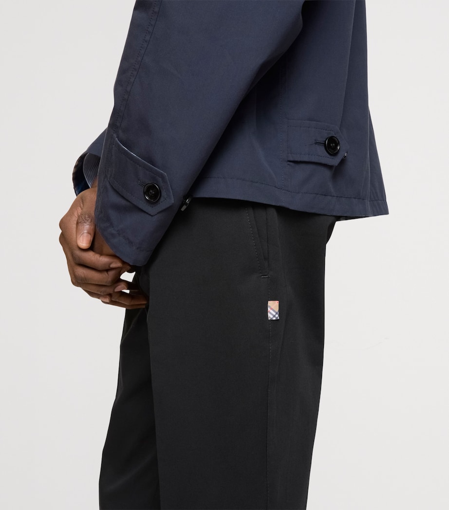 Cotton Twill Slim Chinos BLACK Image 6