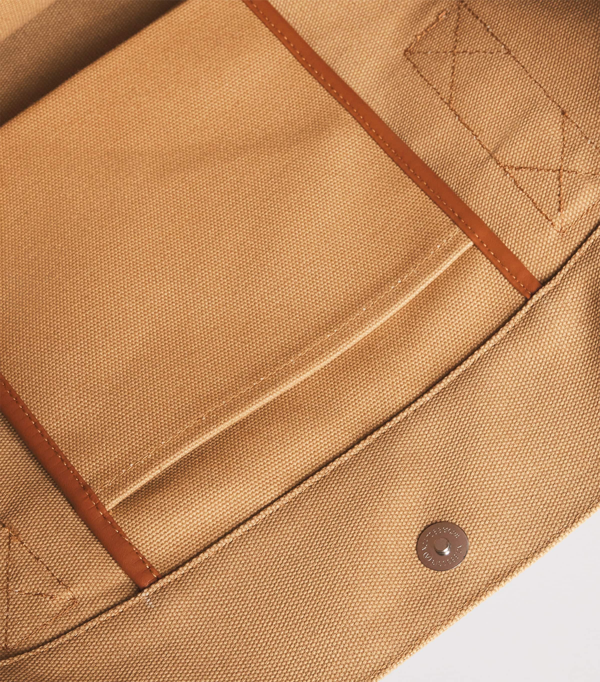 Cotton Canvas Costa Tote Bag 825- MUSTARD Image 4