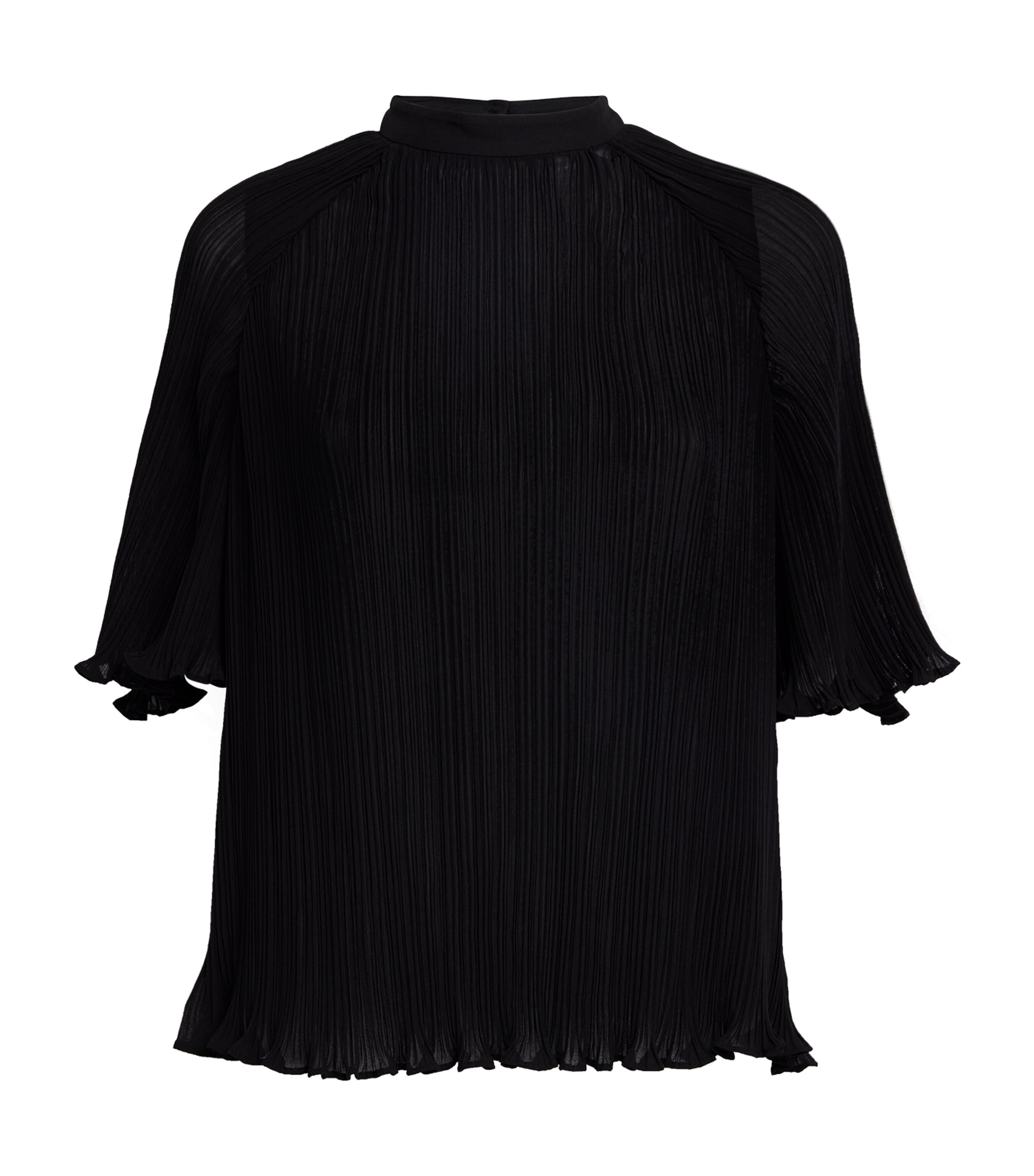 Claudie Pierlot Pleated Blouse In Black