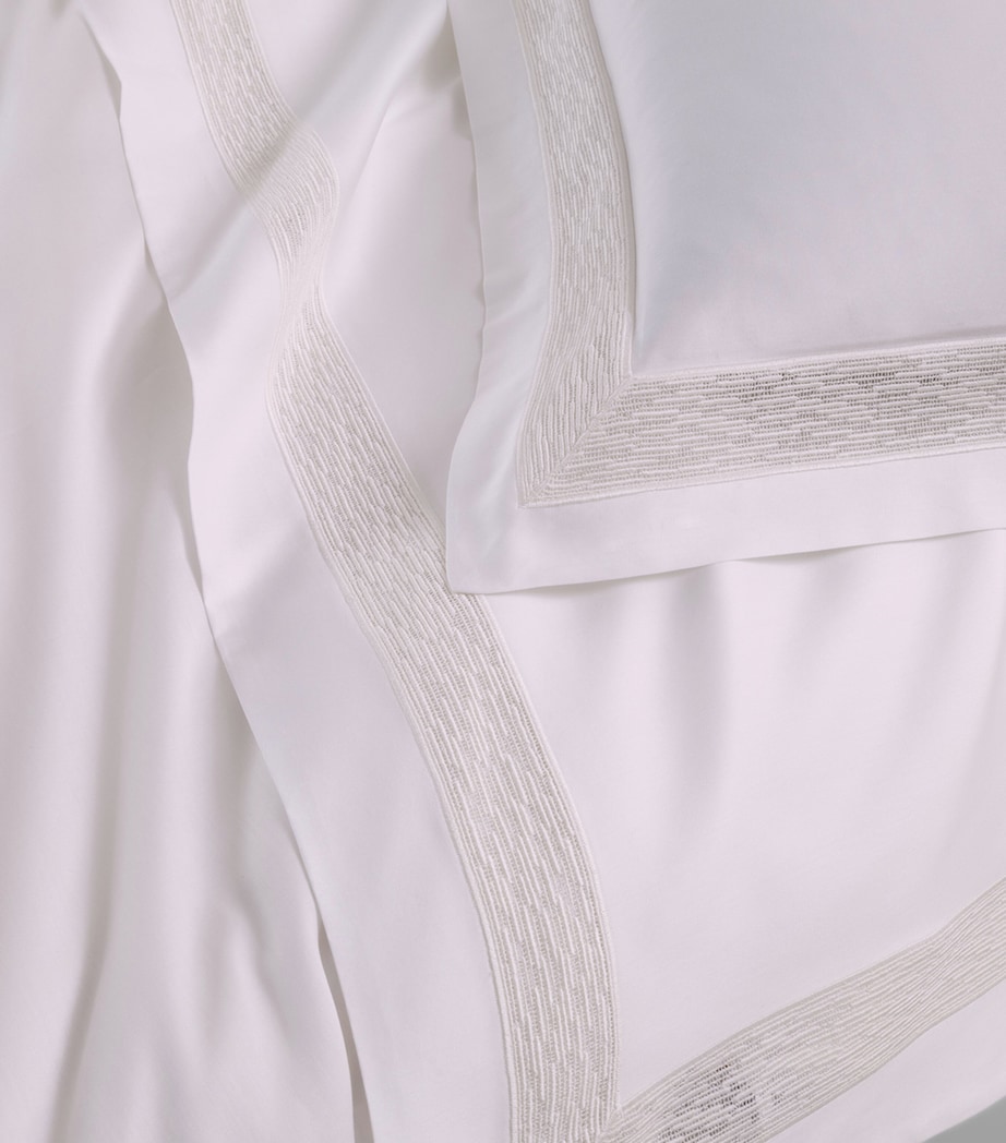 Frette Cotton Balance Lace King Duvet Cover (260cm x 240cm) Milk Image 3