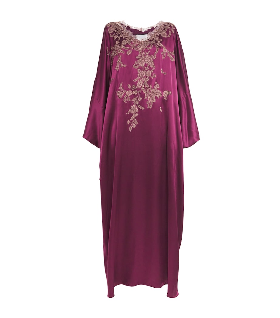 Silk Nana Boubou Kaftan PLUM/AUBERGINE Image 1