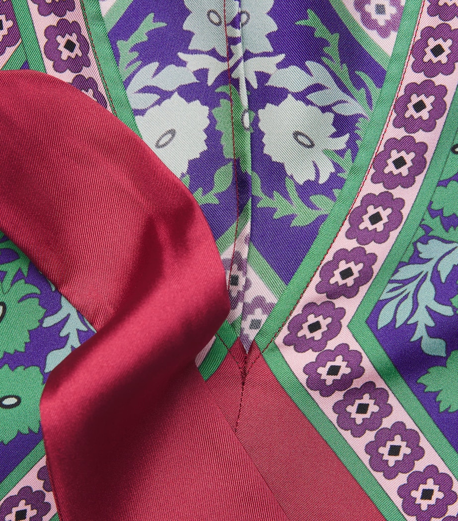 Silk Geometric Print Magnifico Maxi Dress RE01REGALIA PLACEE Image 5