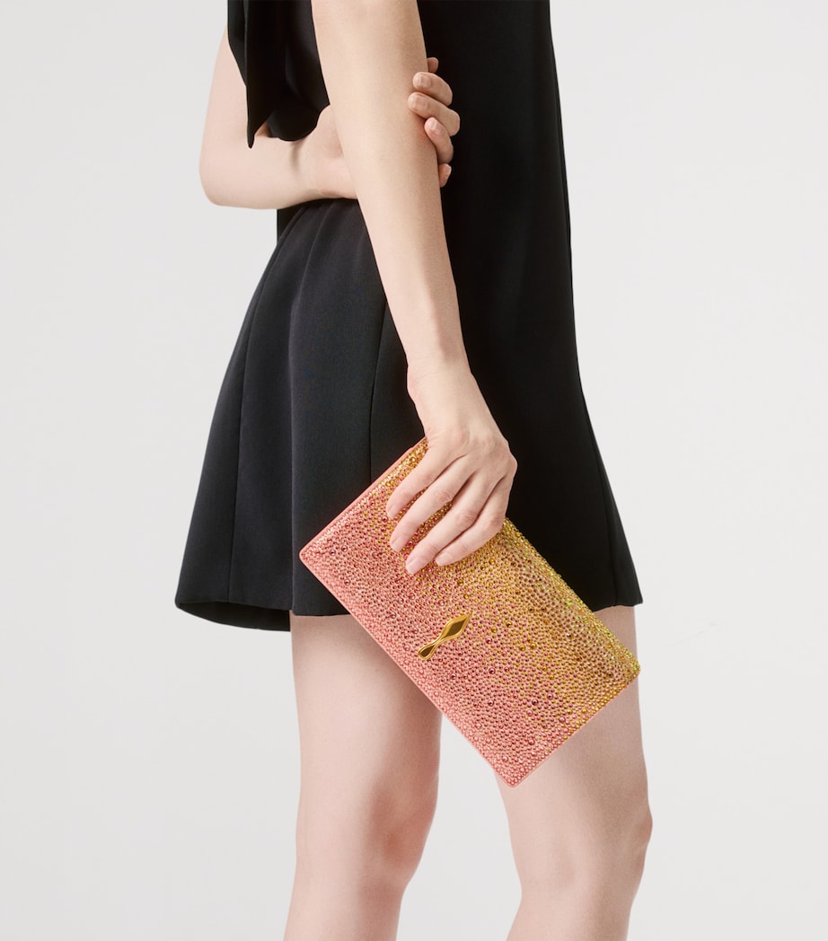 Christian Louboutin Bettina Strass Leather Clutch Bag Image 2