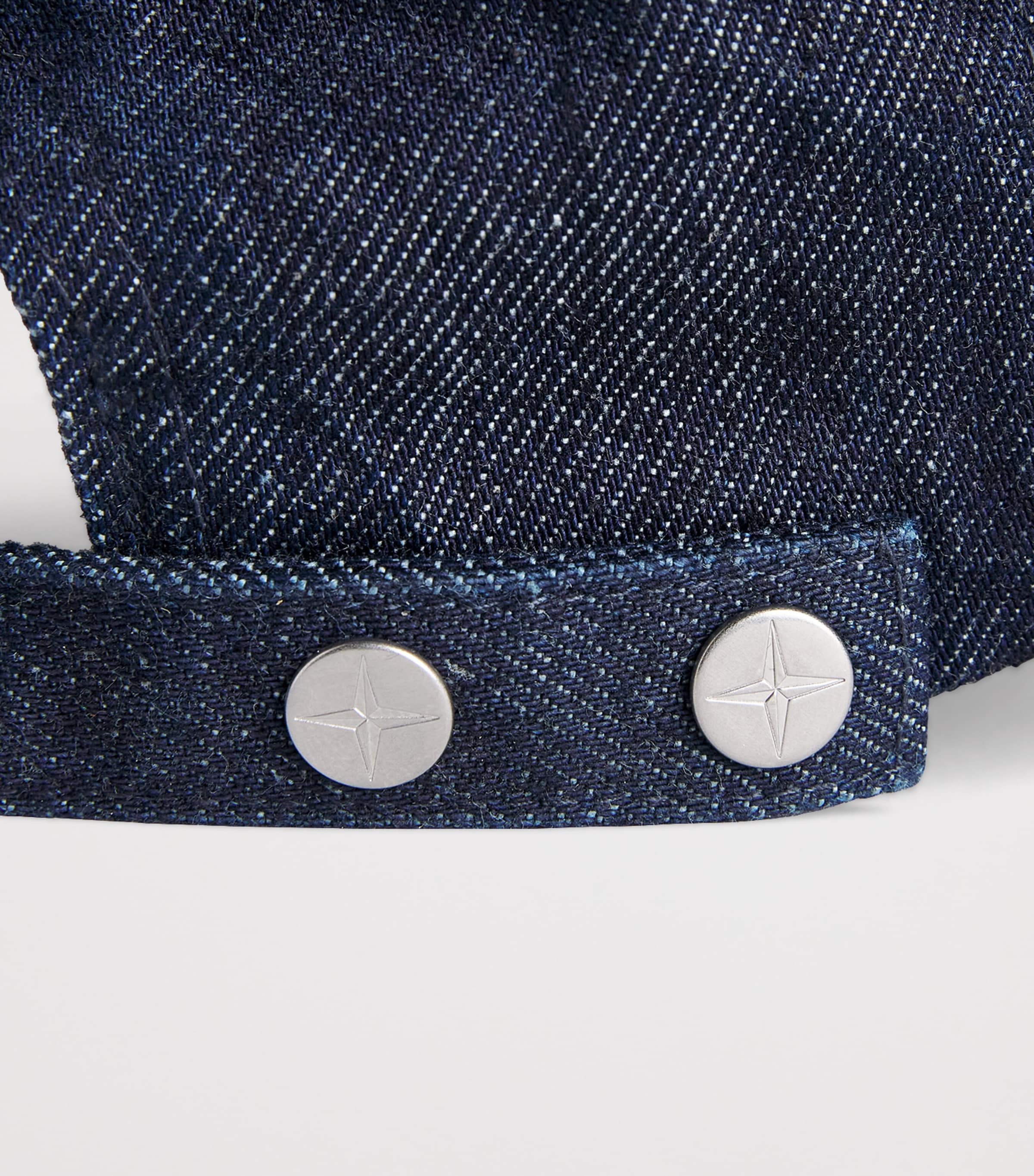 Stone Island Denim Embroidered Baseball Cap Image 3