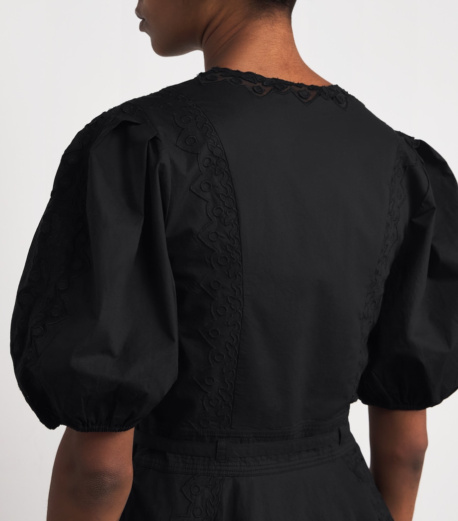 Cotton Camila Mini Dress NOIR Image 6