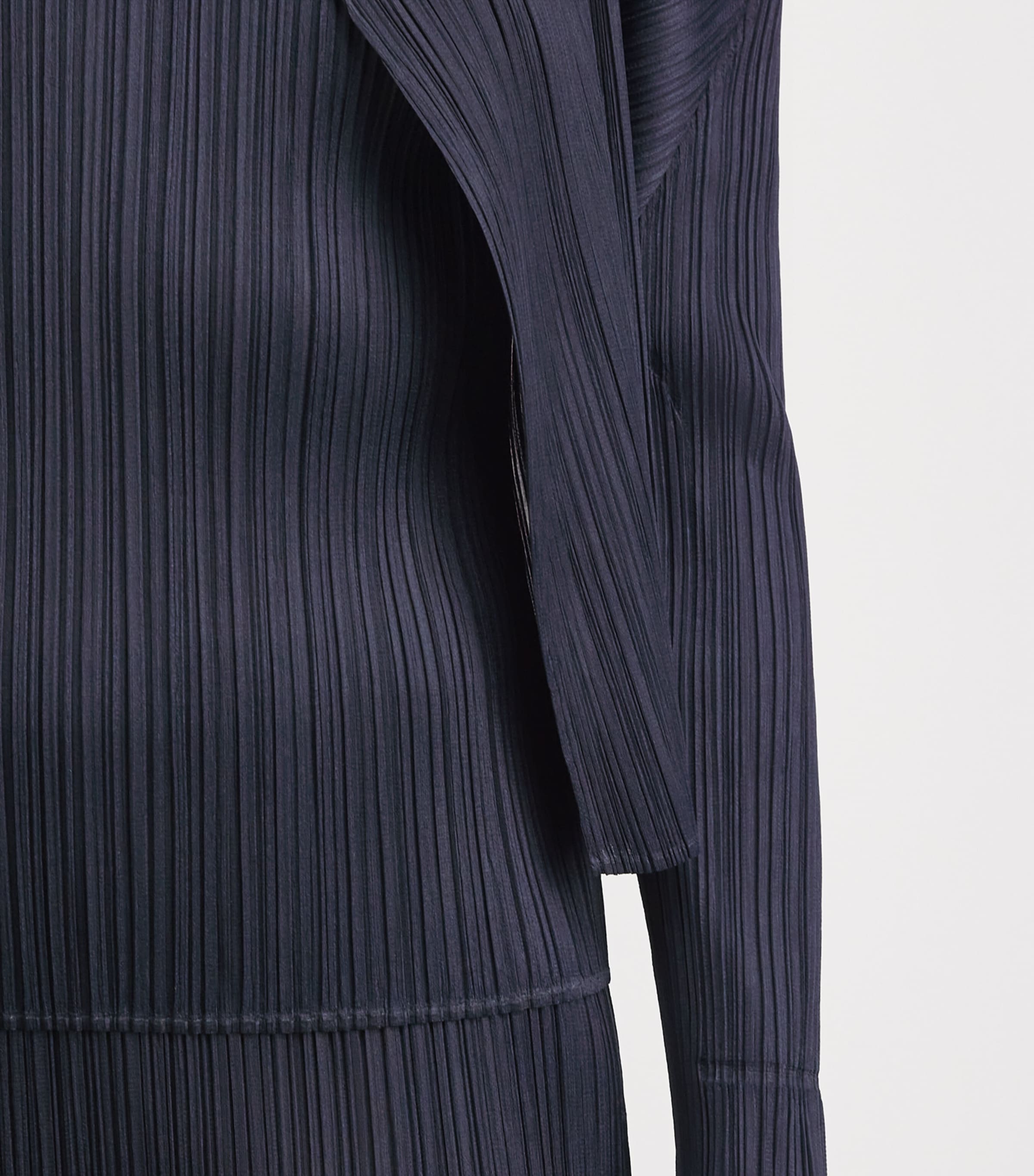 Pleats Please Issey Miyake Navy New Colorful Basics Cardigan