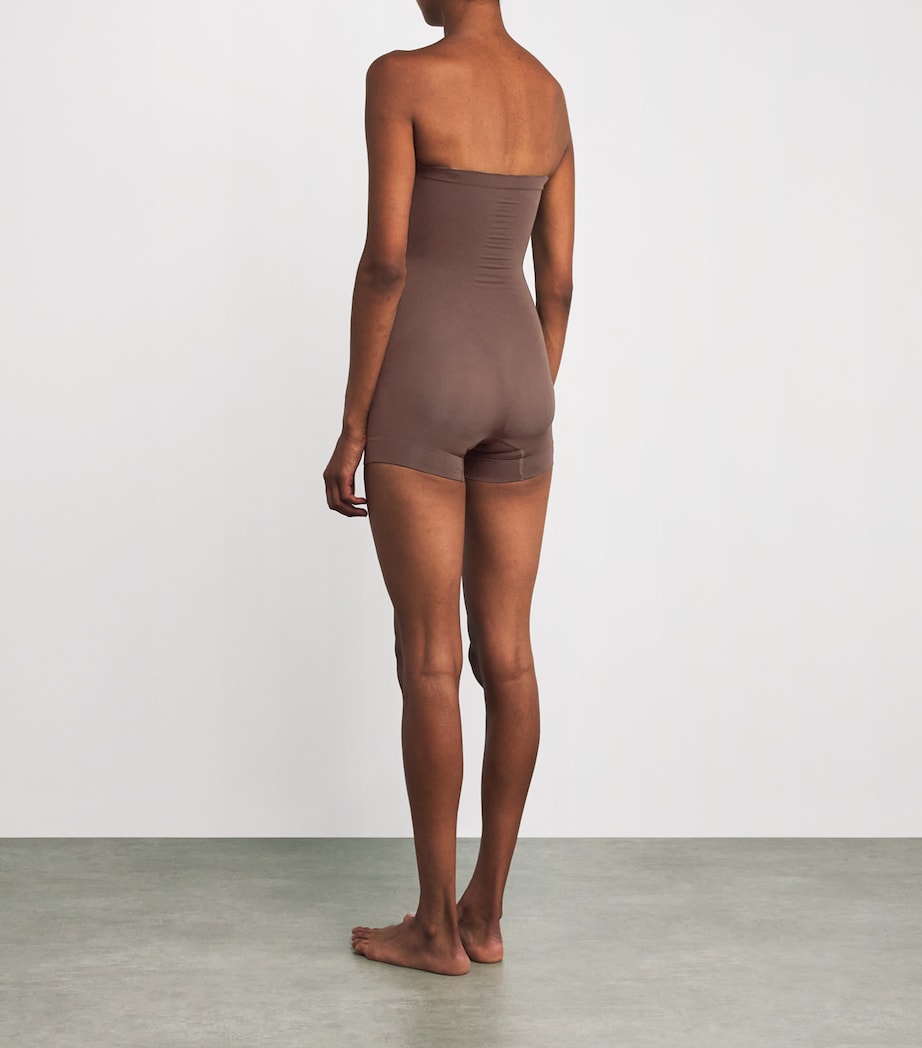 Seamless Sculpt Strapless Shorts Bodysuit COCOA Image 3