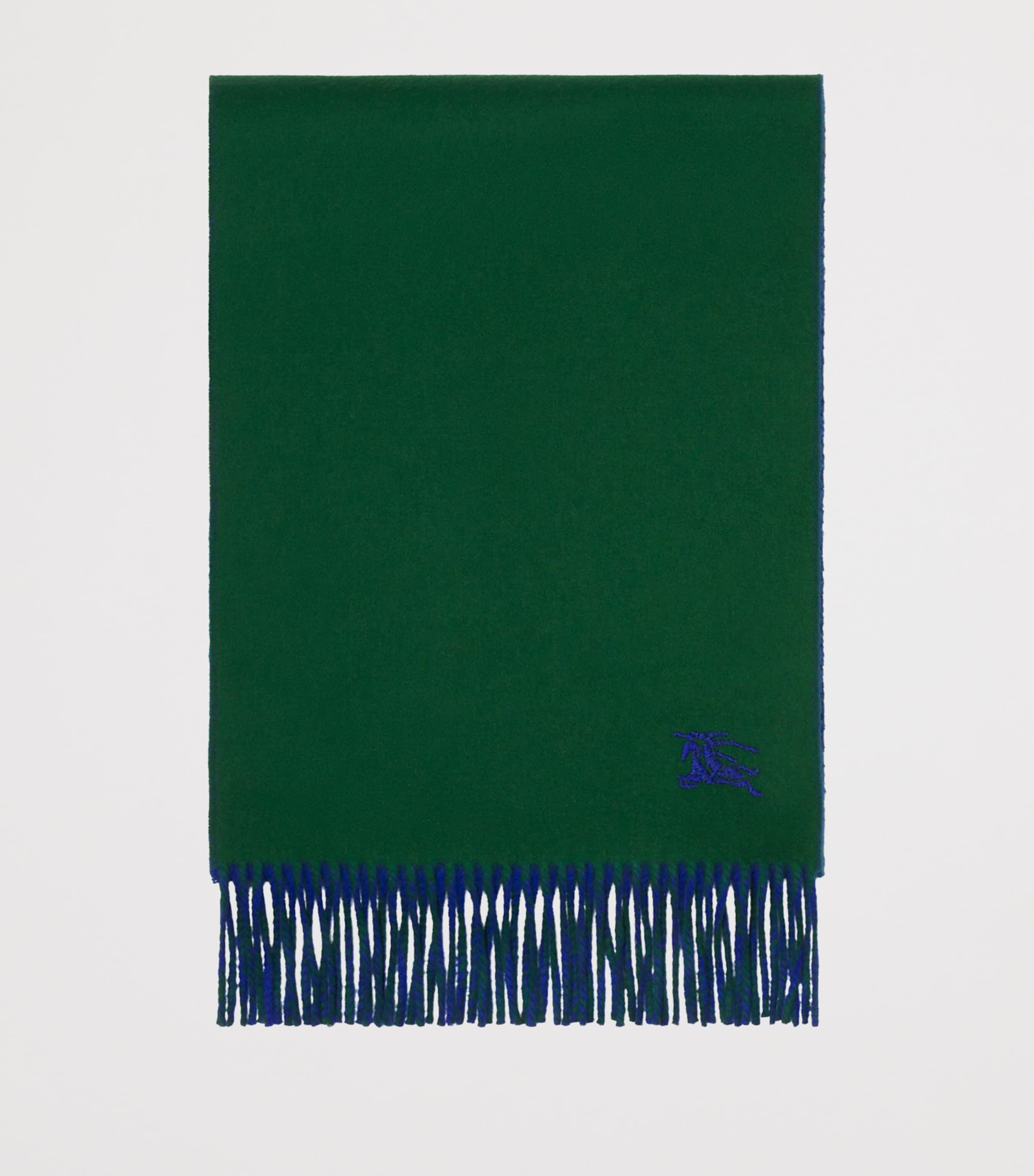 Cashmere Reversible EKD Scarf DARK FERN GREEN/KNIG Image 3