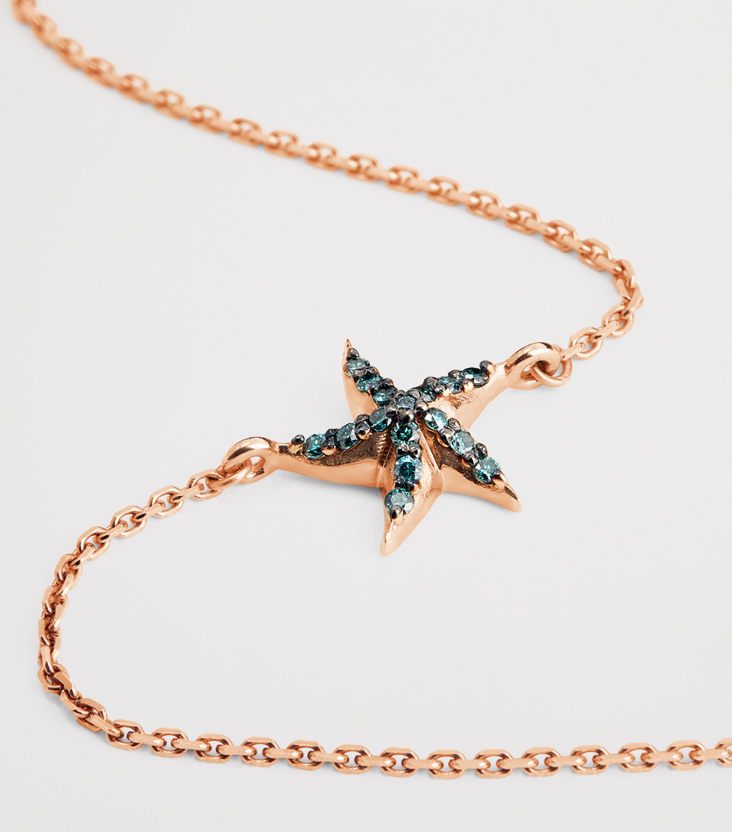 Rose Gold and Diamond Starfish Bracelet ROSE GOLD Image 5