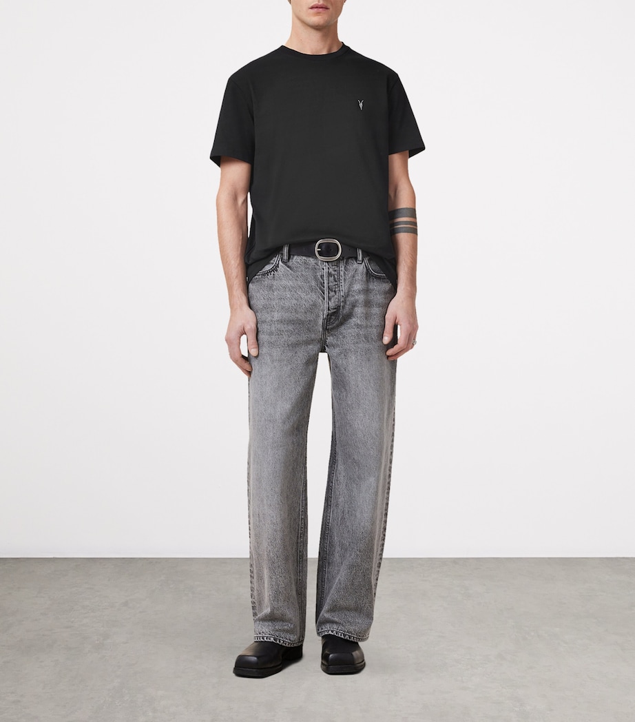 Organic and Recycled Cotton Dexter T-Shirt JET BLACK Image 3