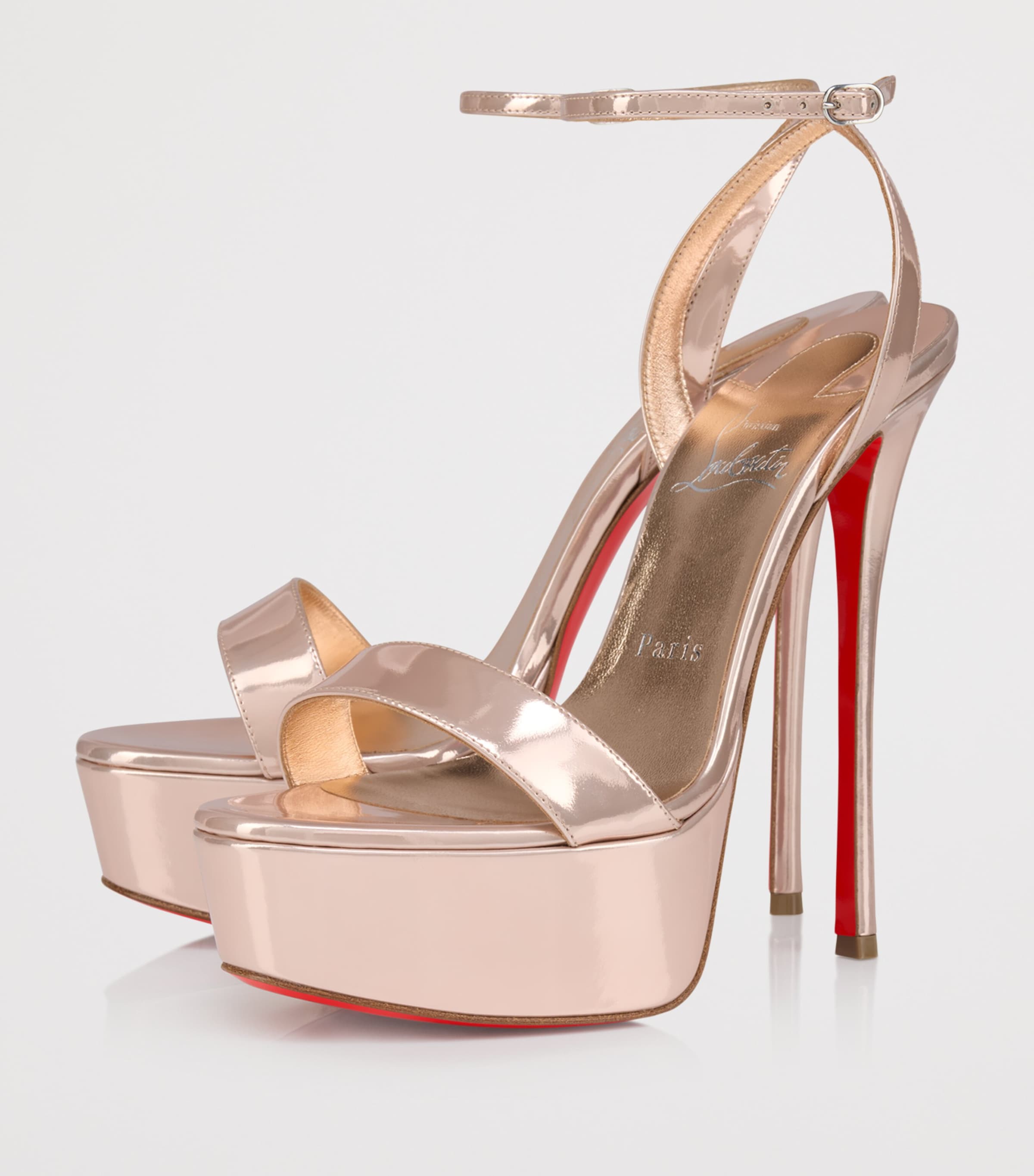 Christian Louboutin Loubi Queen Alta Patent Leather Sandals 150 Image 3
