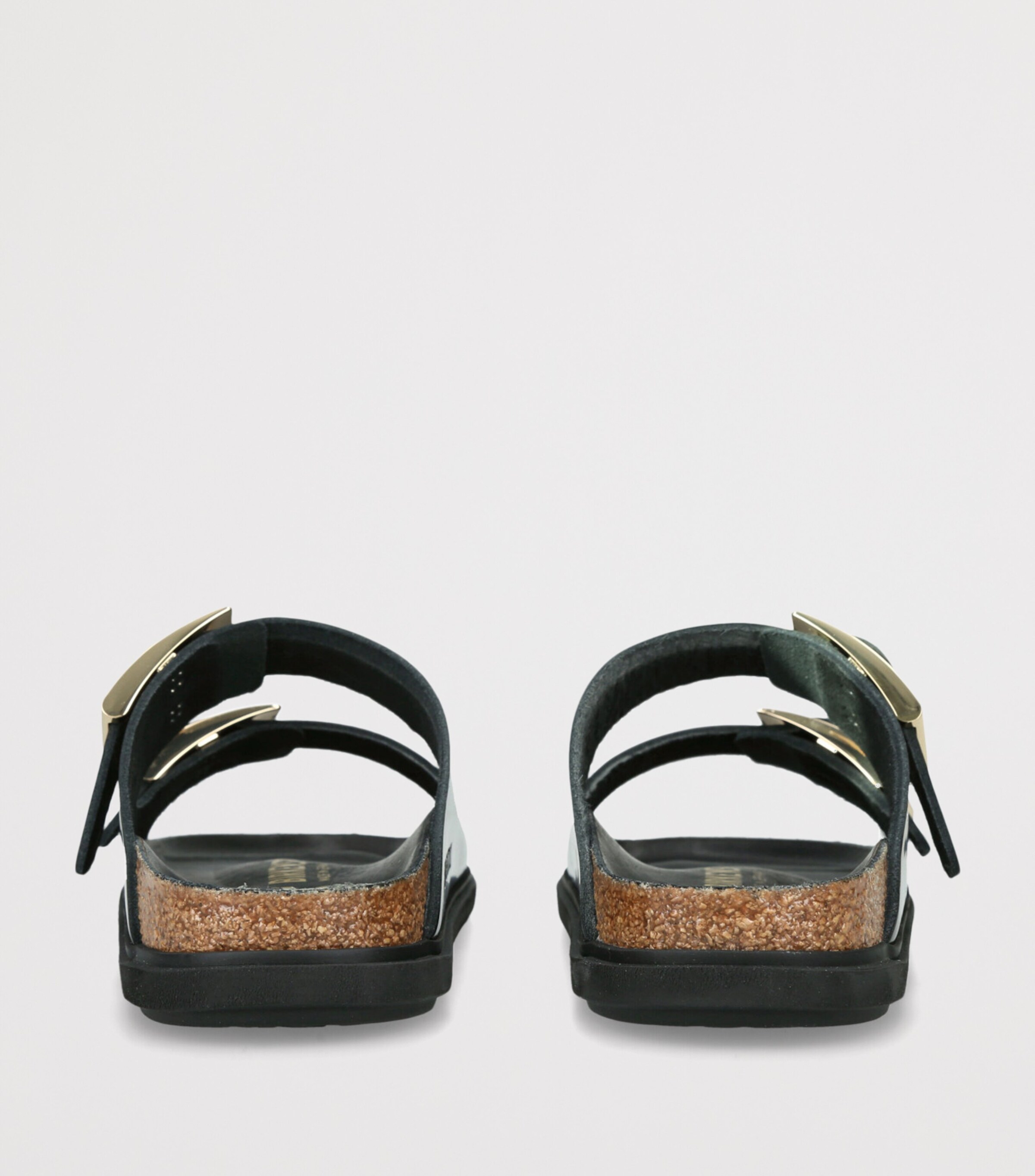 Birkenstock Leather Arizona Sandals Black Image 2
