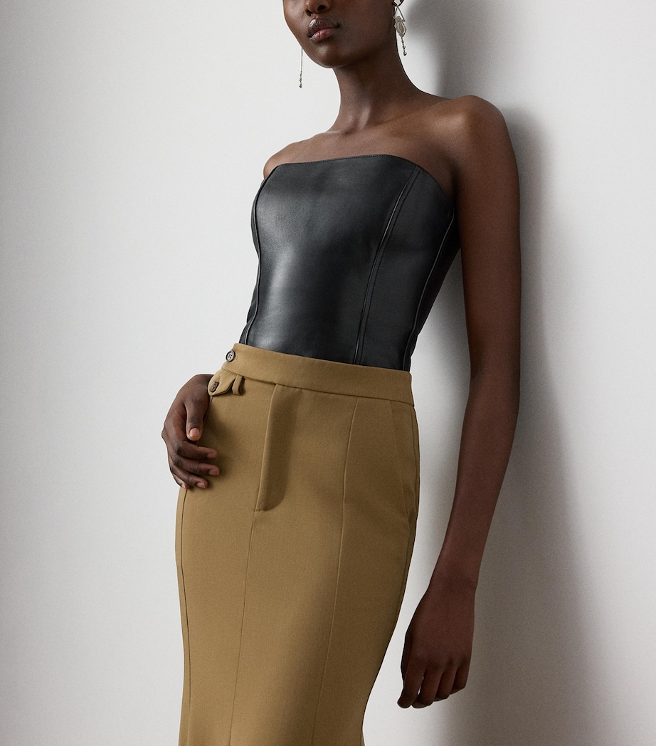 Lambskin Gwyneth Bustier BLACK Image 6