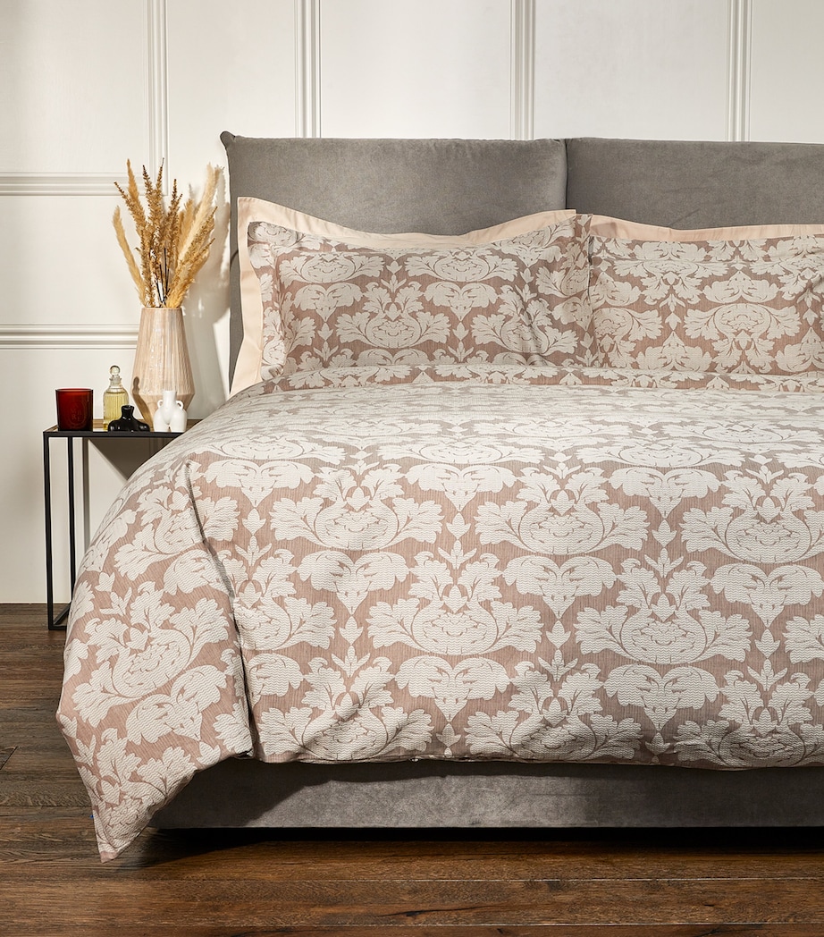 Versailles Super King Duvet Cover Set (260cm x 220cm) NATURAL Image 1