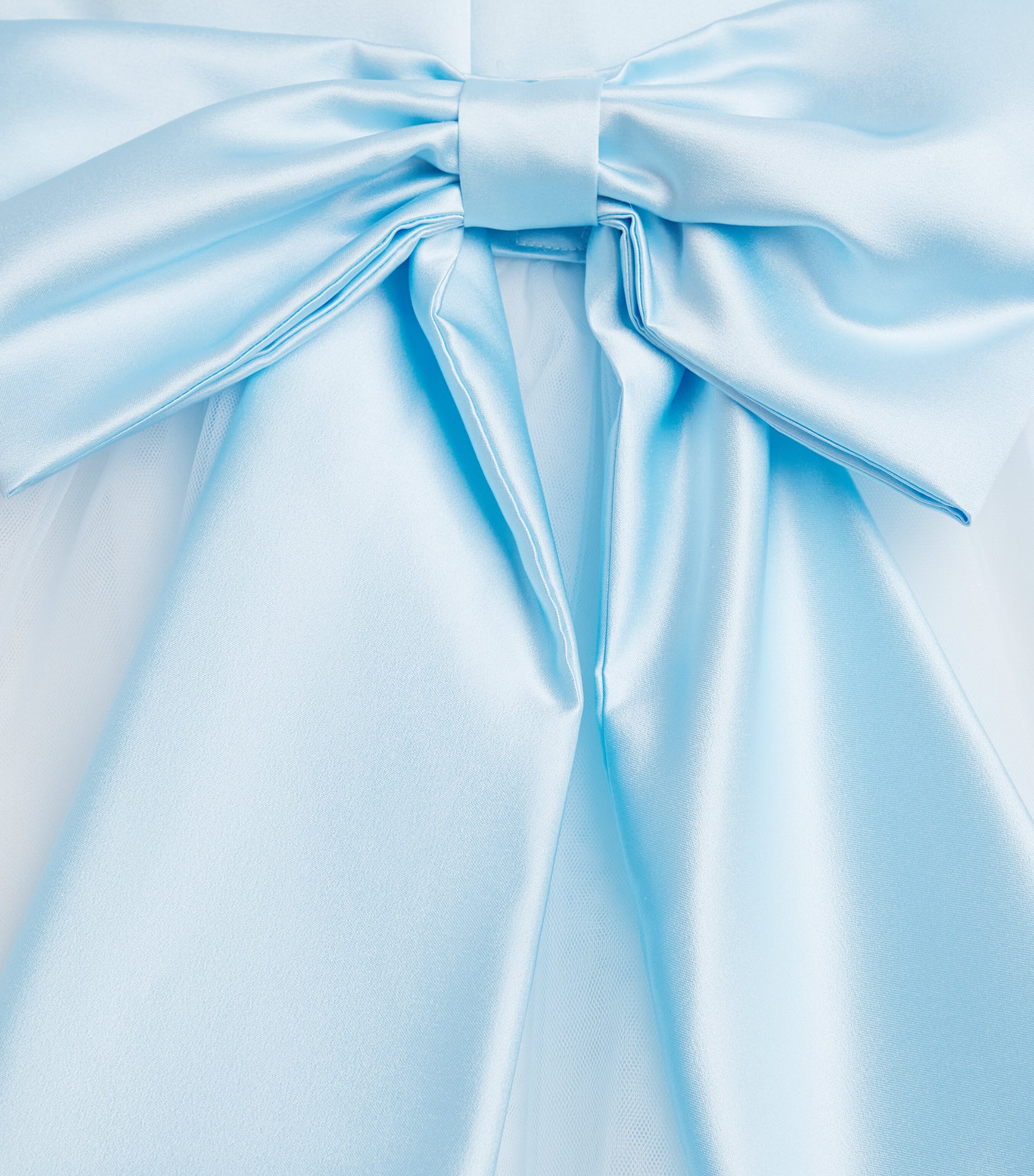 Tulle Floral-Detail Dress (4-14 Years) CIELO-PALE BLUE Image 3