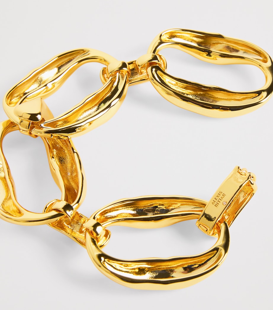 Gold-Plated Molten Link Bracelet GOLD Image 4
