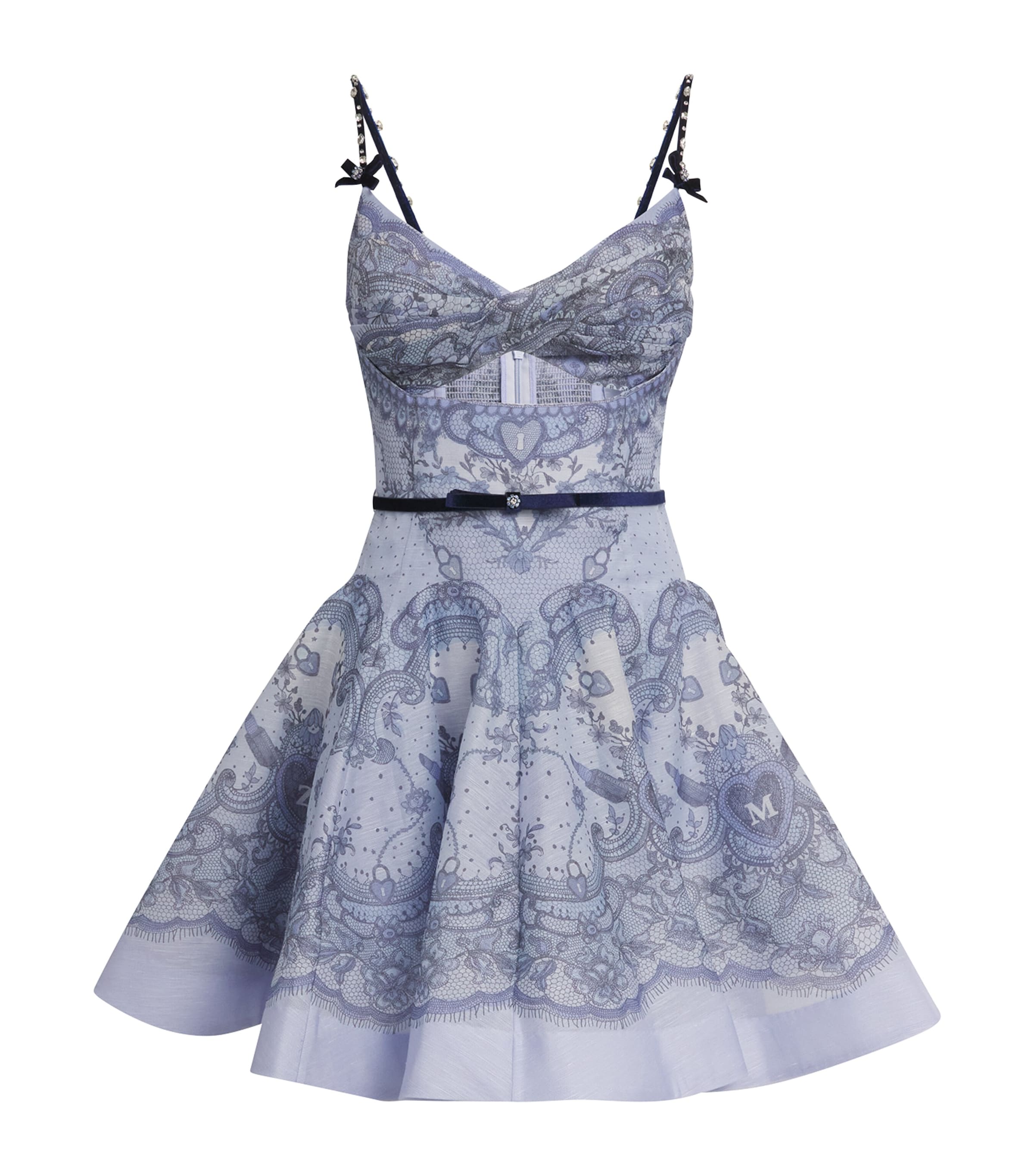 Shop Zimmermann Twist-front Crush Mini Dress