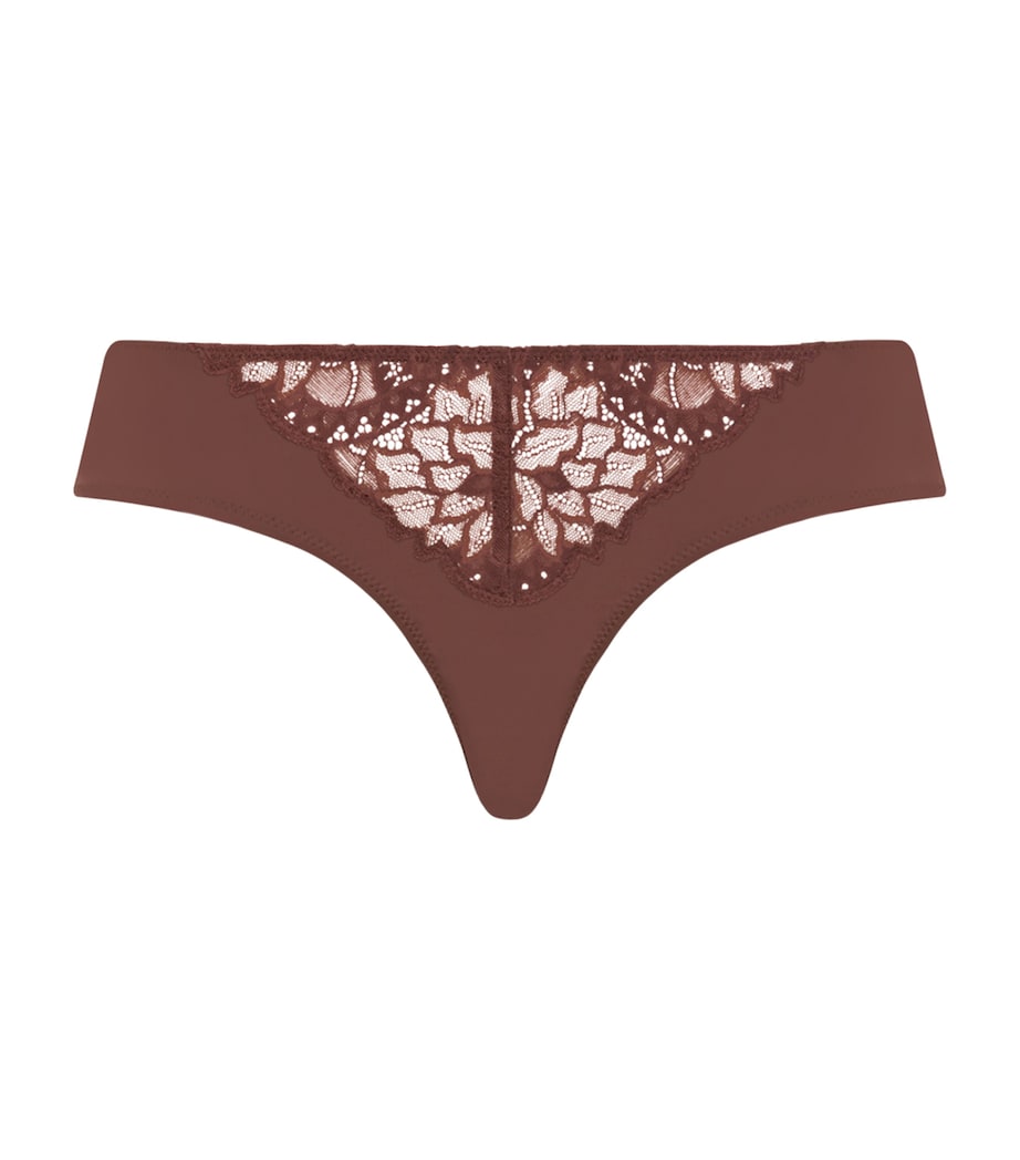 Hanro Womens Azelia Mini Briefs Cinnamon Image 1