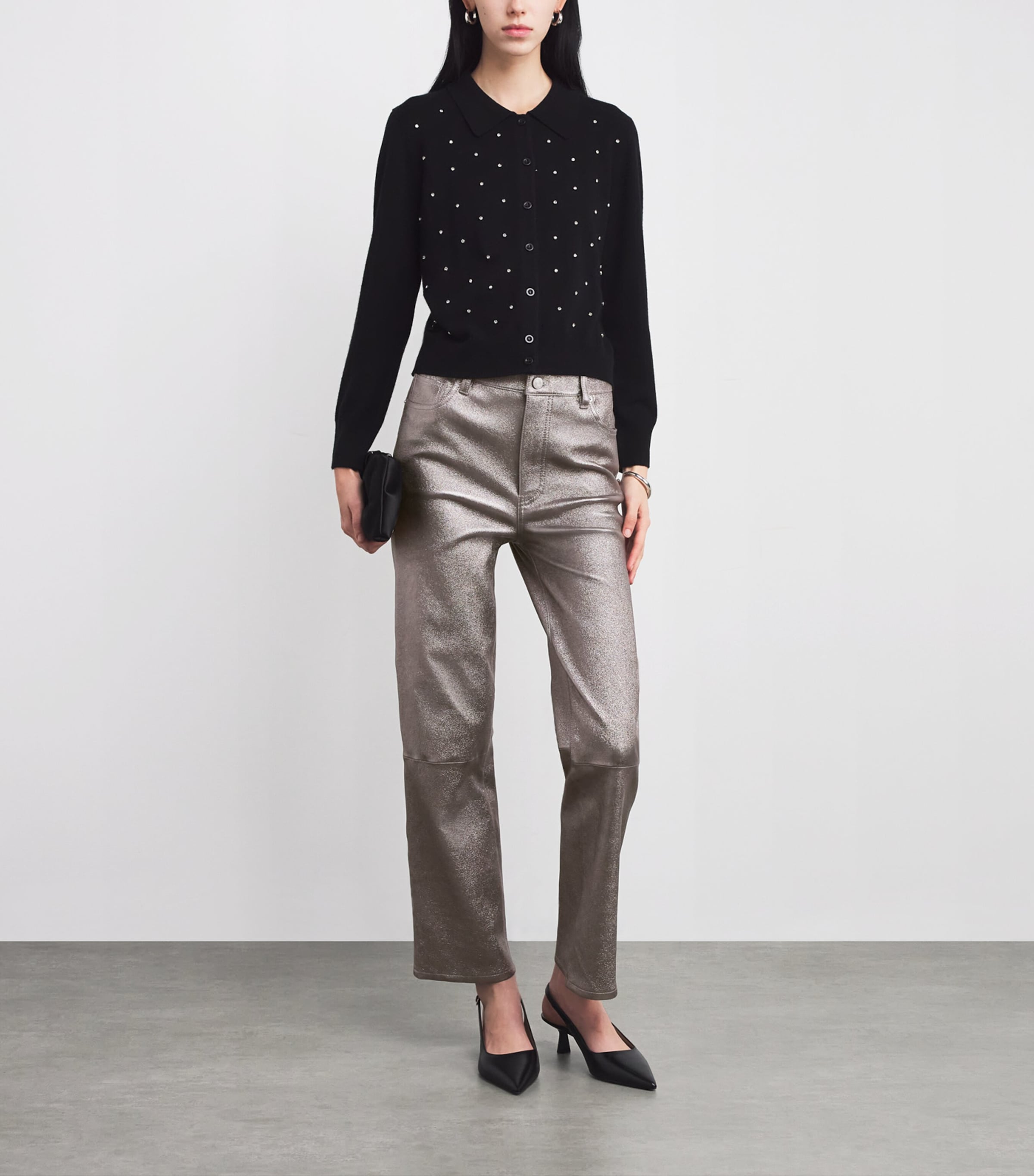 Leather Le Sleek Straight Jeans BROKEN MIRROR Image 2