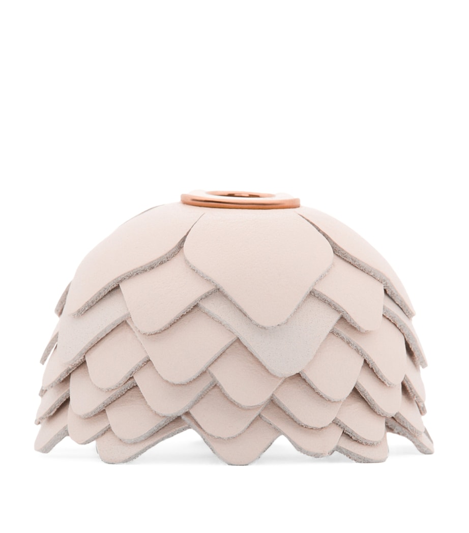 Leather Flower Dice Charm TALC Image 1