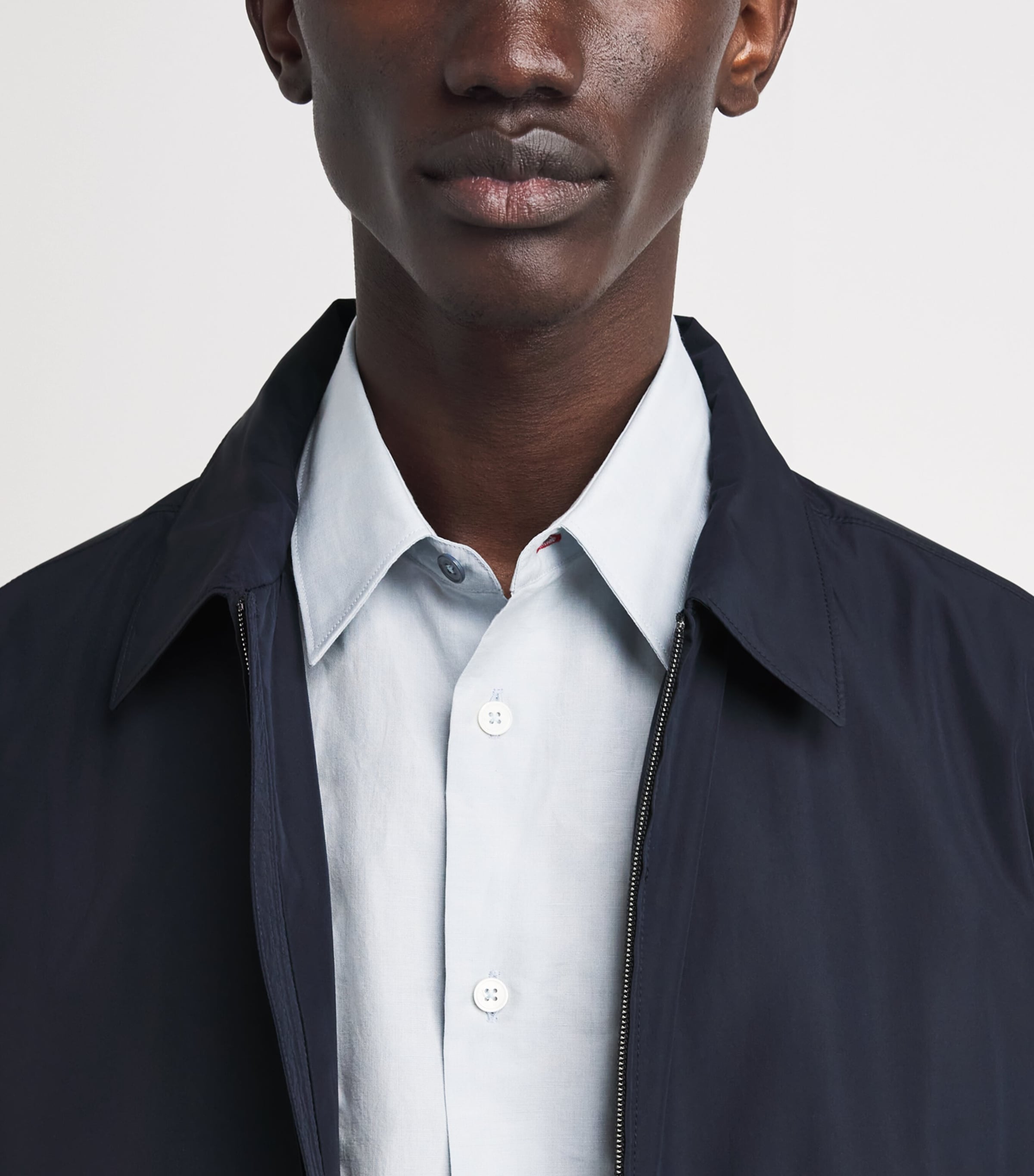 Zip-Up Jacket 001 NAVY BLUE Image 3