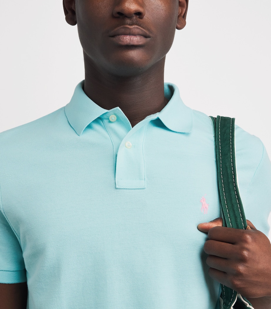 Polo Ralph Lauren Mens Cotton Mesh Custom-Fit Polo Shirt New Image 3