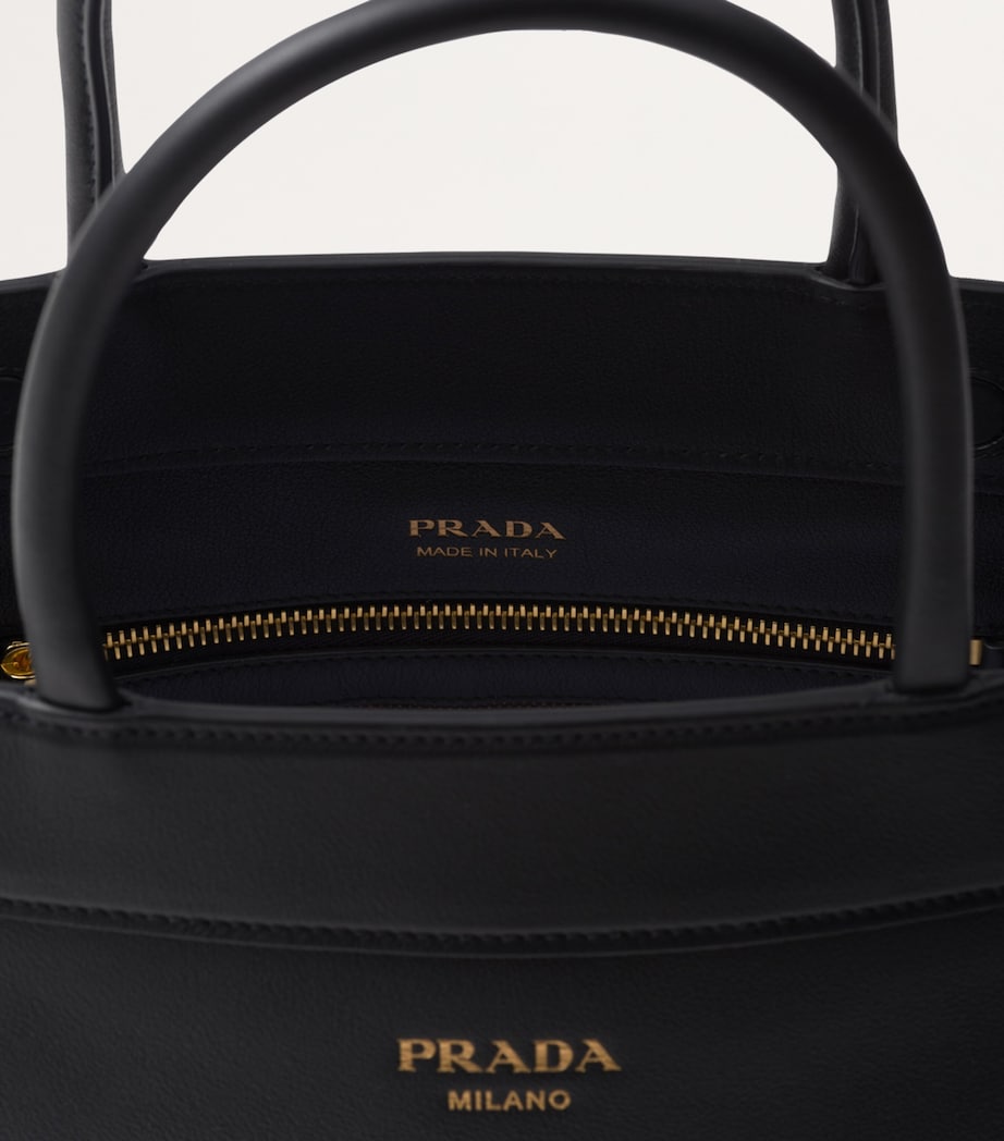 Prada Medium Leather Top-Handle Bag Image 7