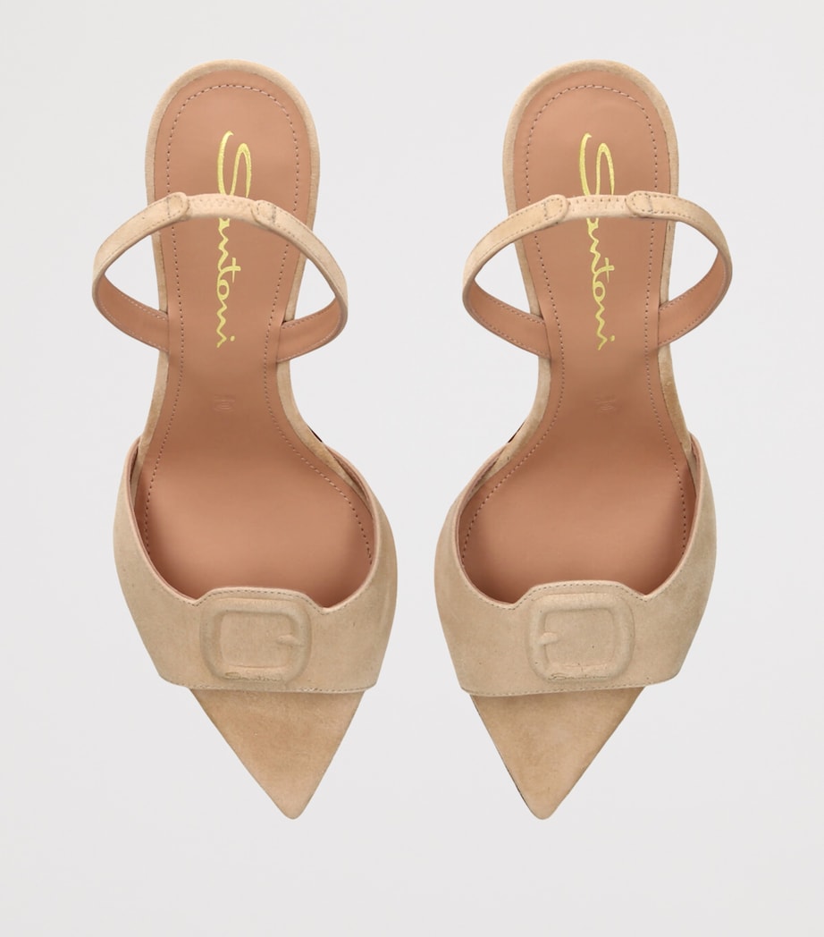 Suede Slingback Sandals 85 BROWN Image 4