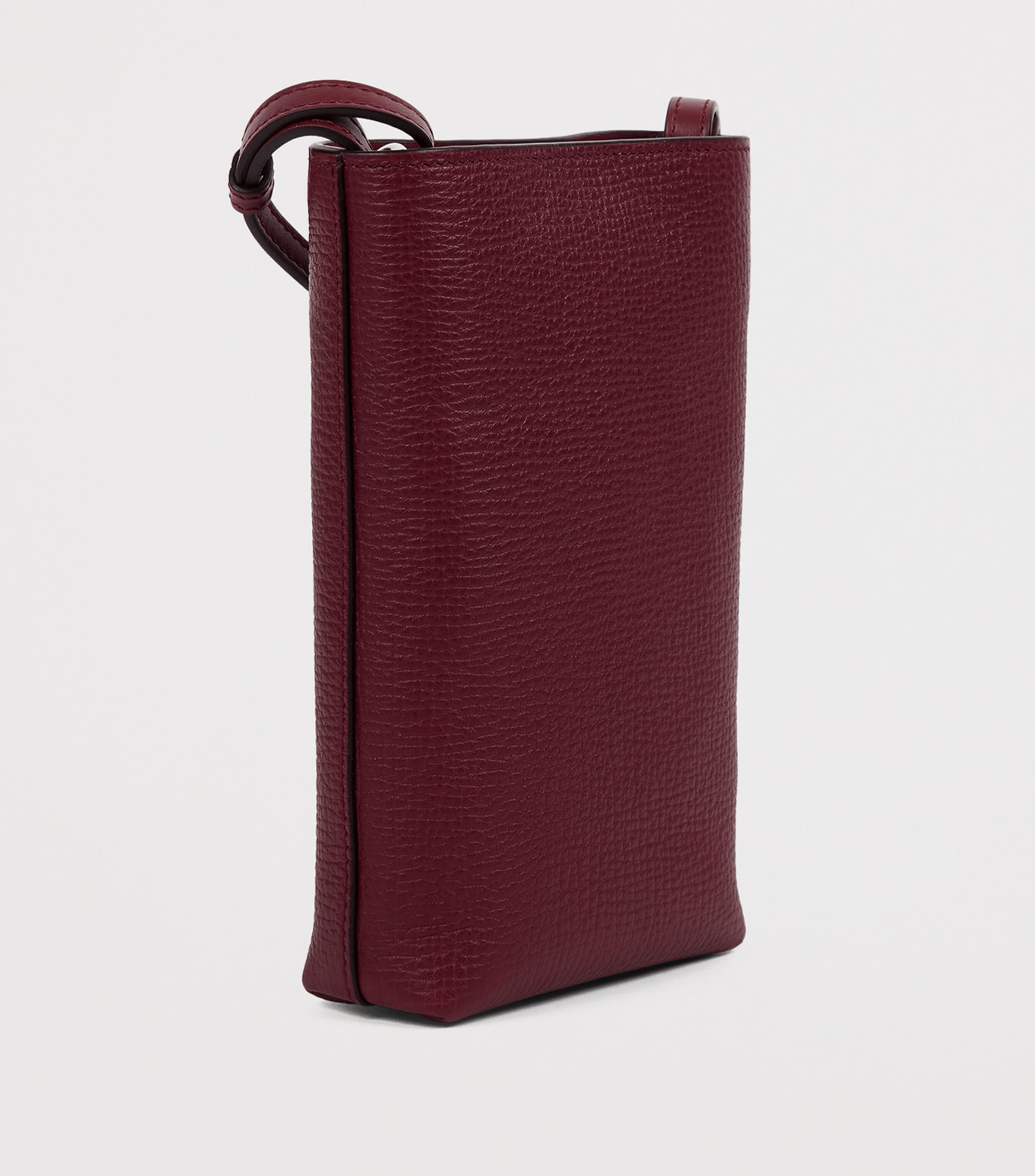 Leather Day pouch DARK CHERRY Image 2