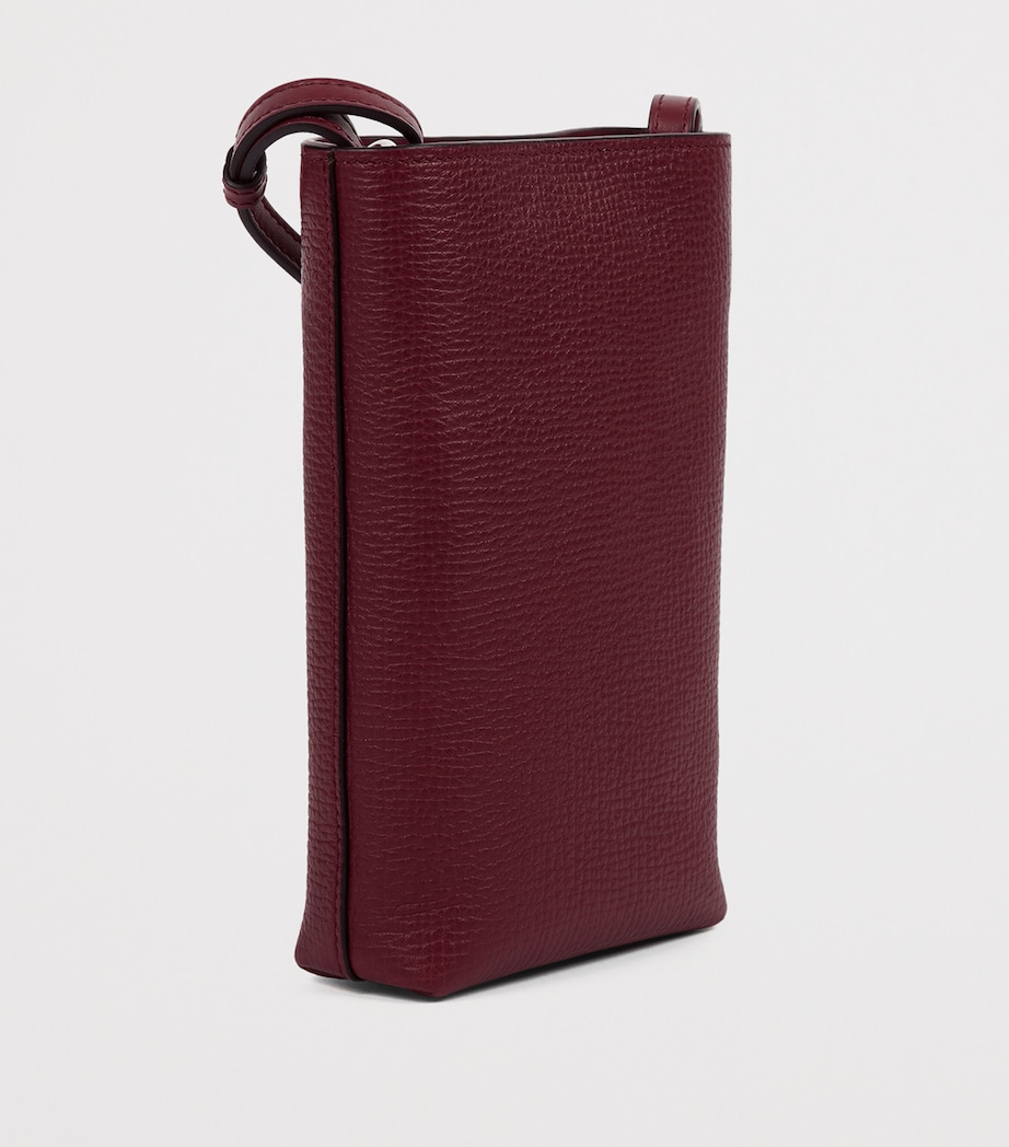 Leather Day pouch DARK CHERRY Image 2