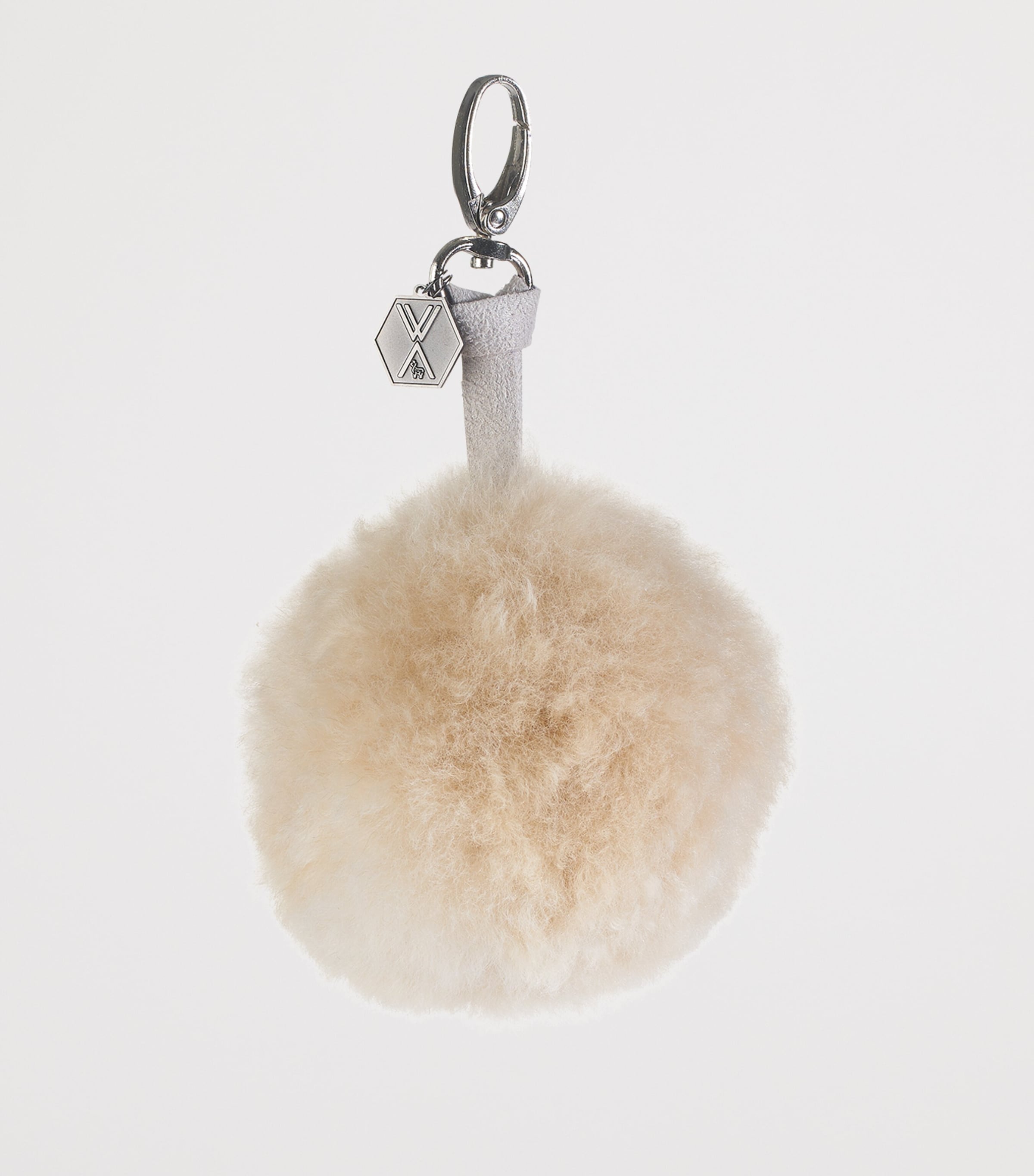 Clave Pom-Pom Keyring OFFWHITE BEIGE Image 2