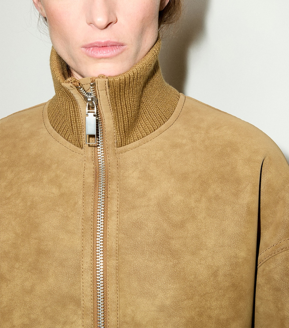 MAX&Co. Womens Aviator Short Coat Biscuit Image 4