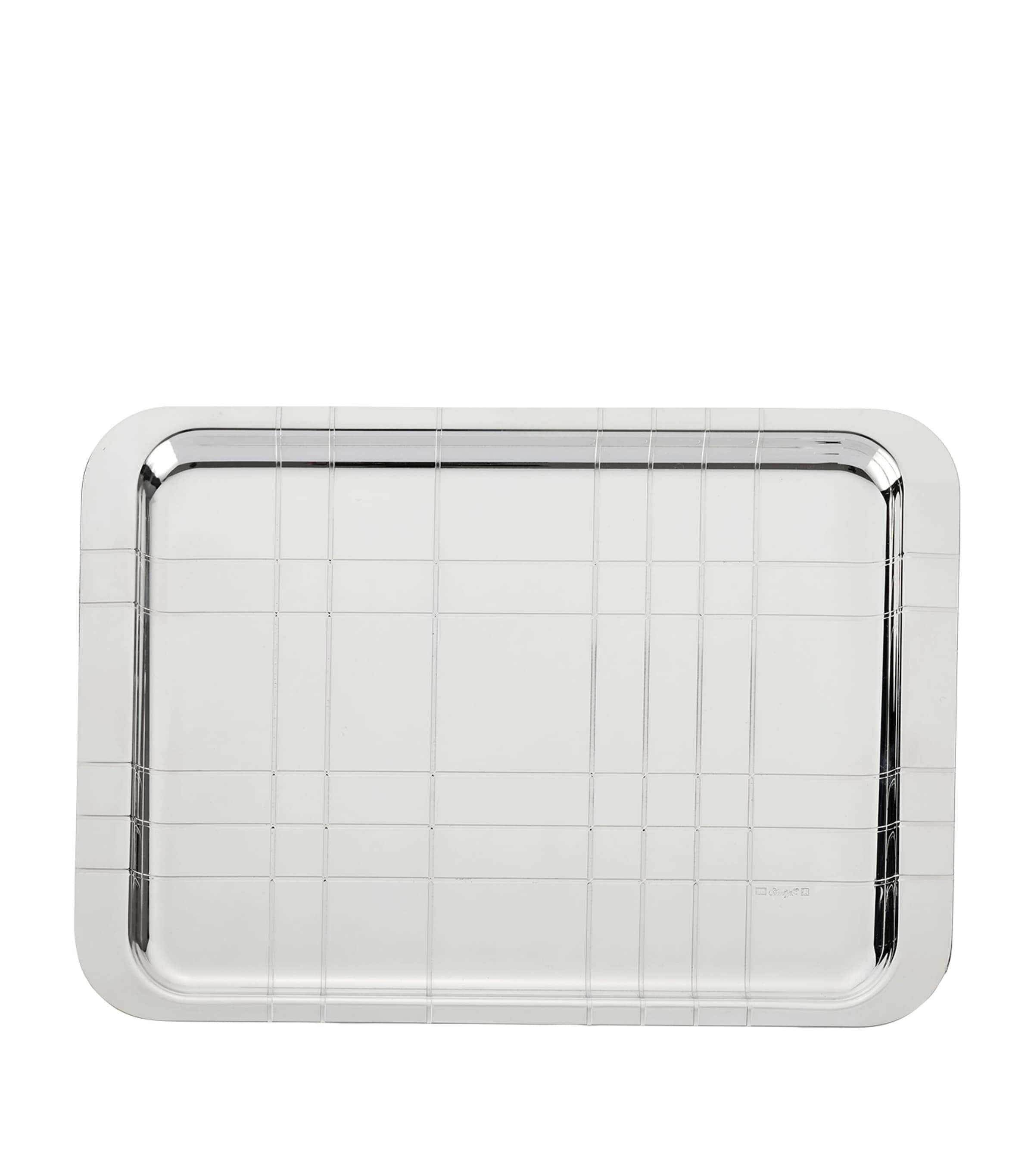 Christofle Polished-finish Rectangle-shape Tray In Silver