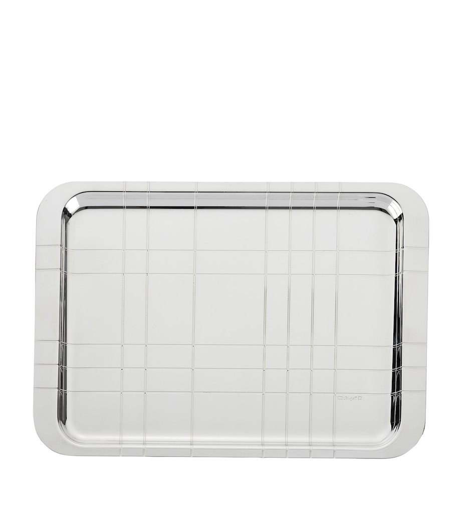 Silver-Plated Graphik Tray (30cm x 20cm) SILVER Image 1