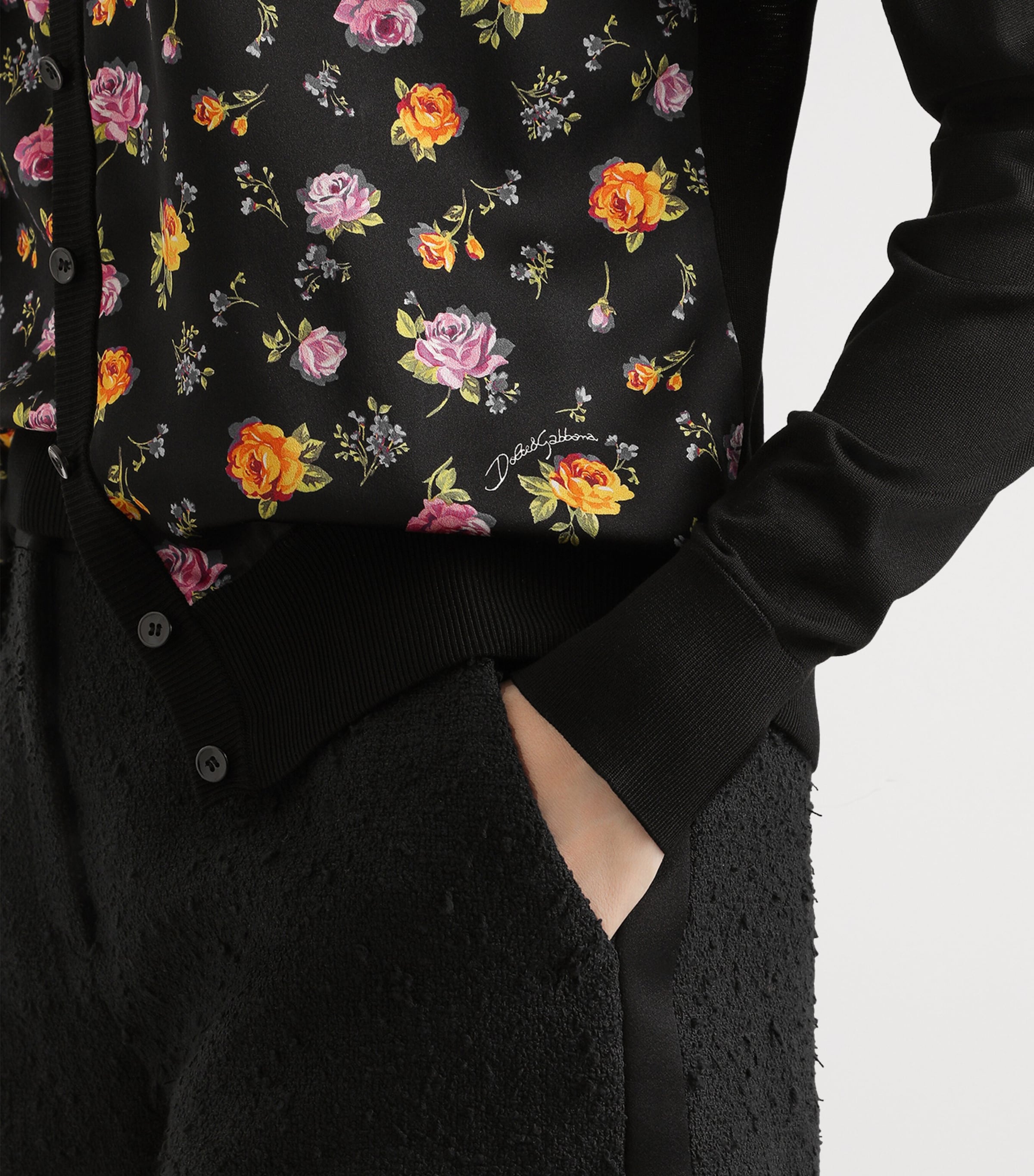 Silk Floral Cardigan HN5XRROSEMAZZO Image 4