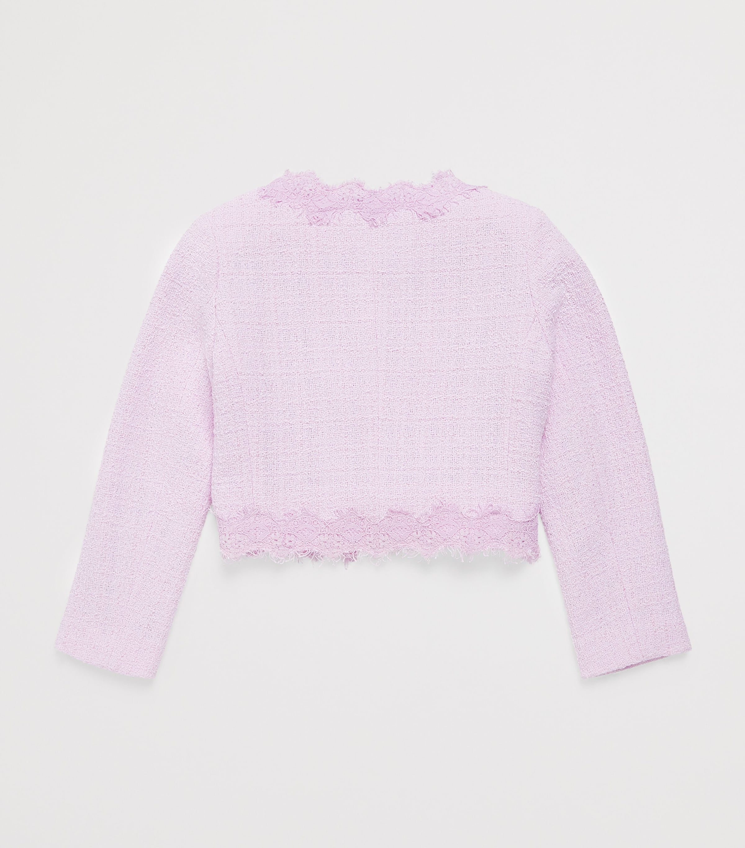 LoveShackFancy Lace-Trim Tweed Erina Jacket (8-14 Years) Image 2