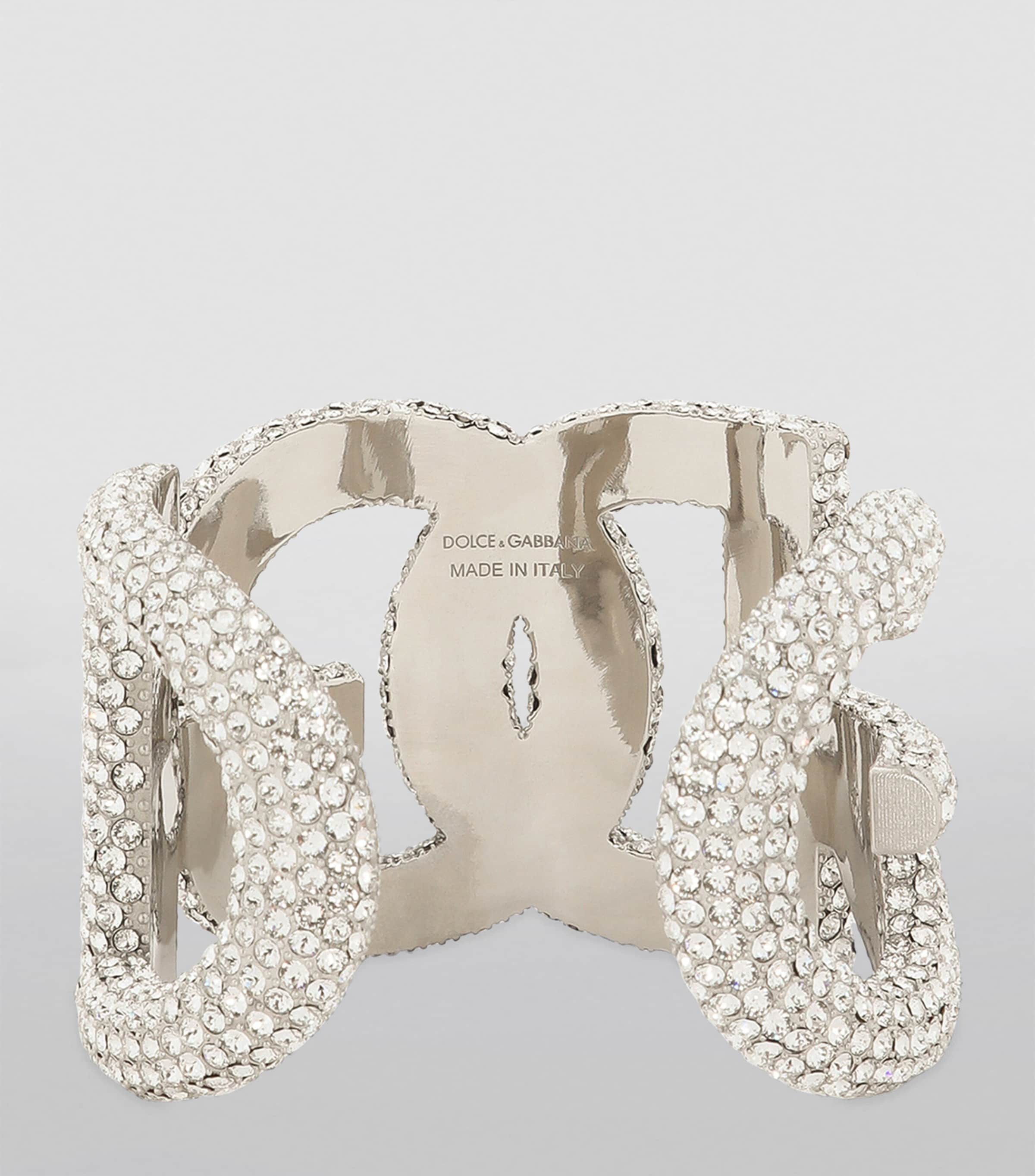 Embellished DG Millennials Logo Cuff Bracelet 87655-SILVER/PALLADI Image 4