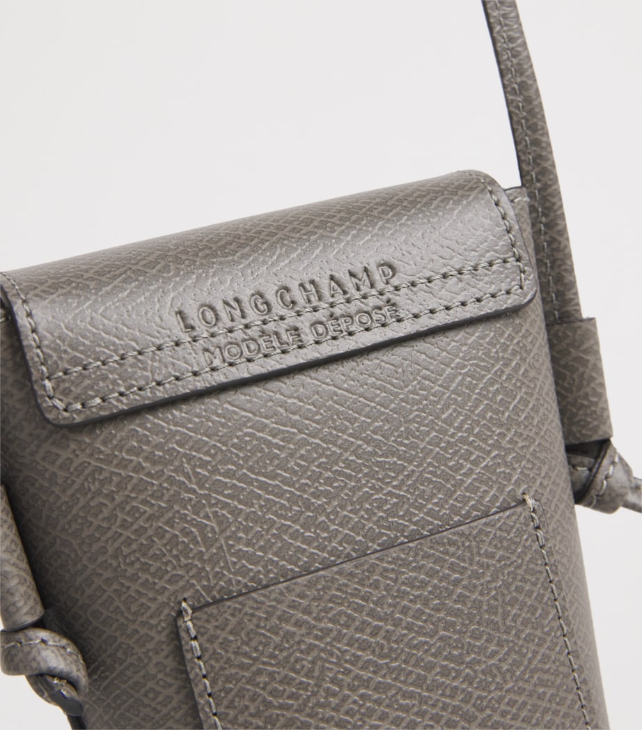 Leather Épure Phone Case with Strap P55 TURTLEDOVE Image 4