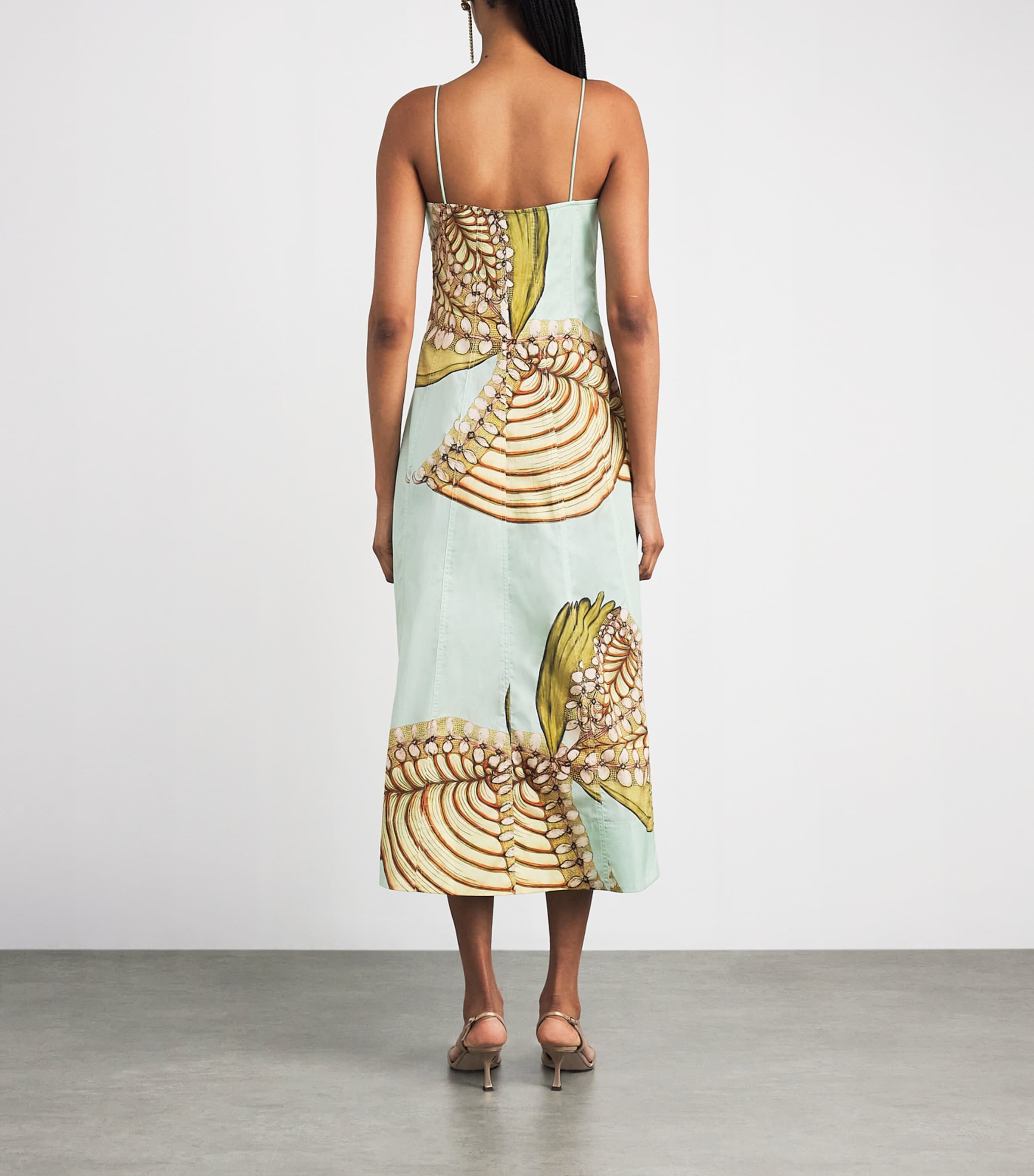 Cotton Poplin Vesela Midi Dress WATER BLOSSOMS Image 3