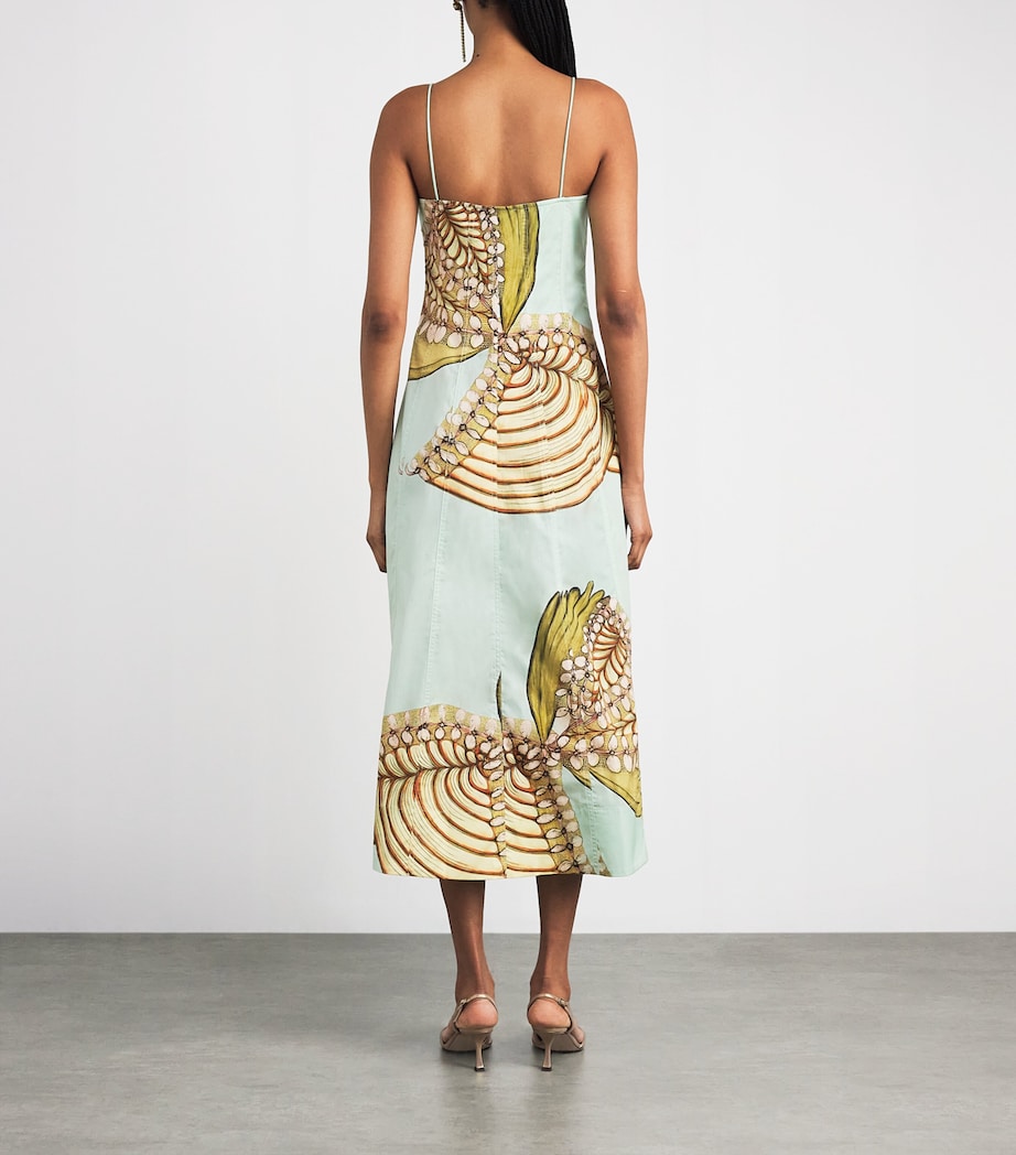 Cotton Poplin Vesela Midi Dress WATER BLOSSOMS Image 3