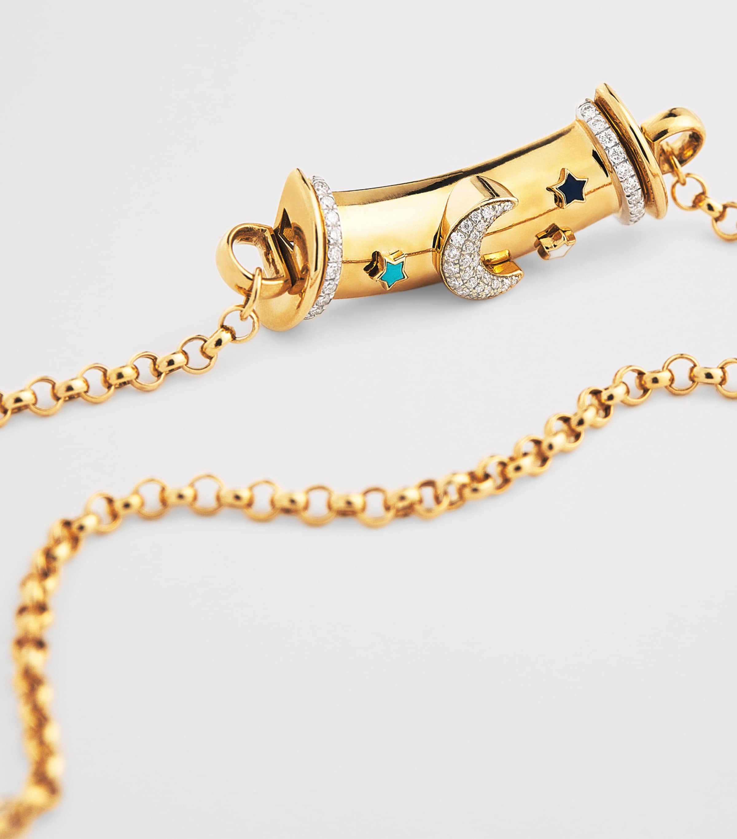 Yellow Gold and Diamond Lot N*91 Warrior Necklace YELLOW GOLD Image 4