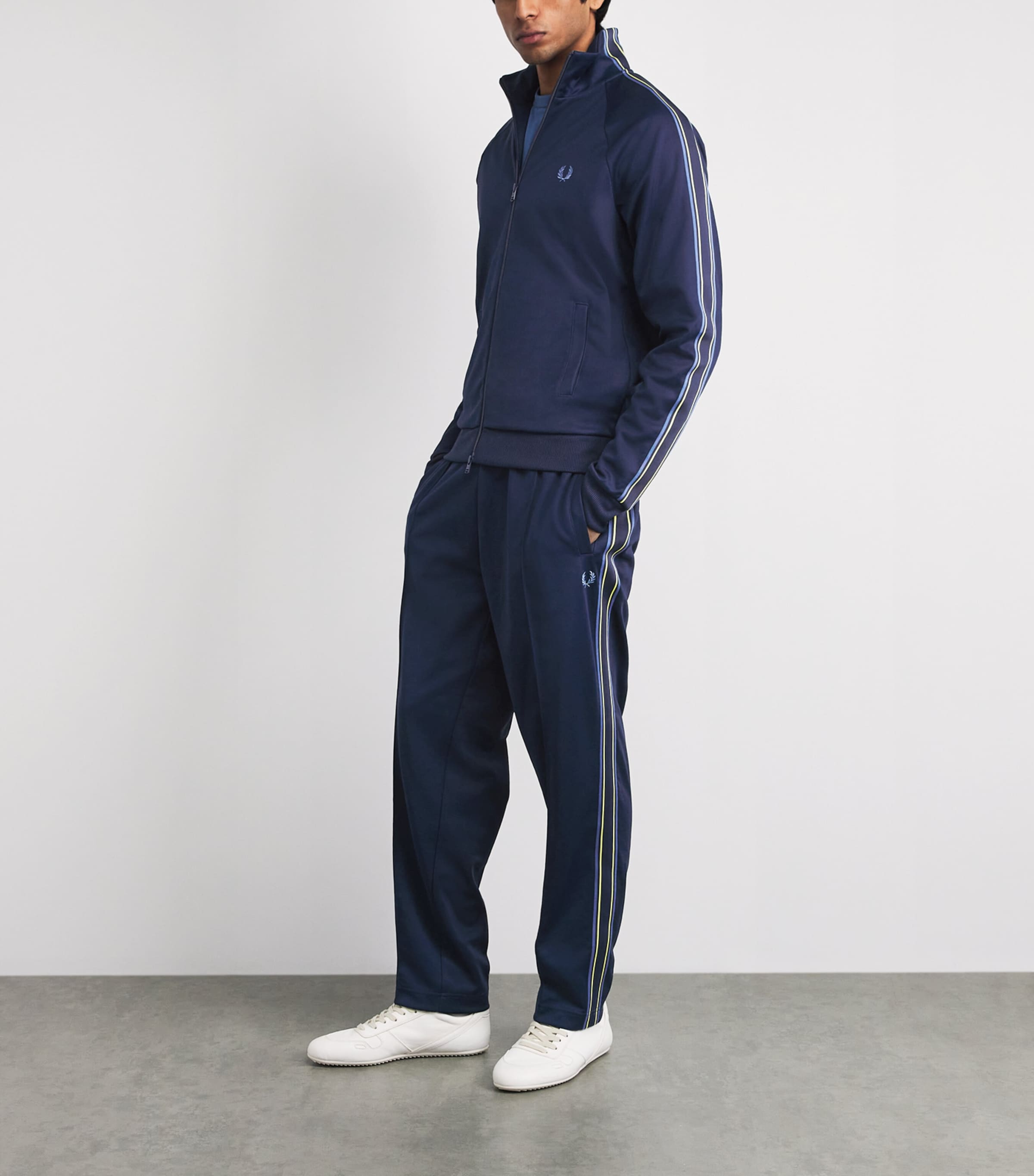 Fred Perry Blue Tramline Tape Track Jacket | Harrods US