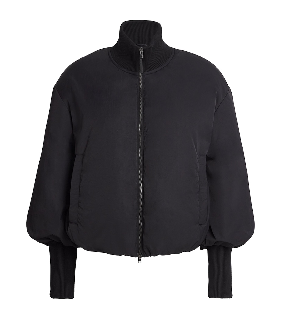 Padded Down Bart Bomber Jacket BLACK Image 1