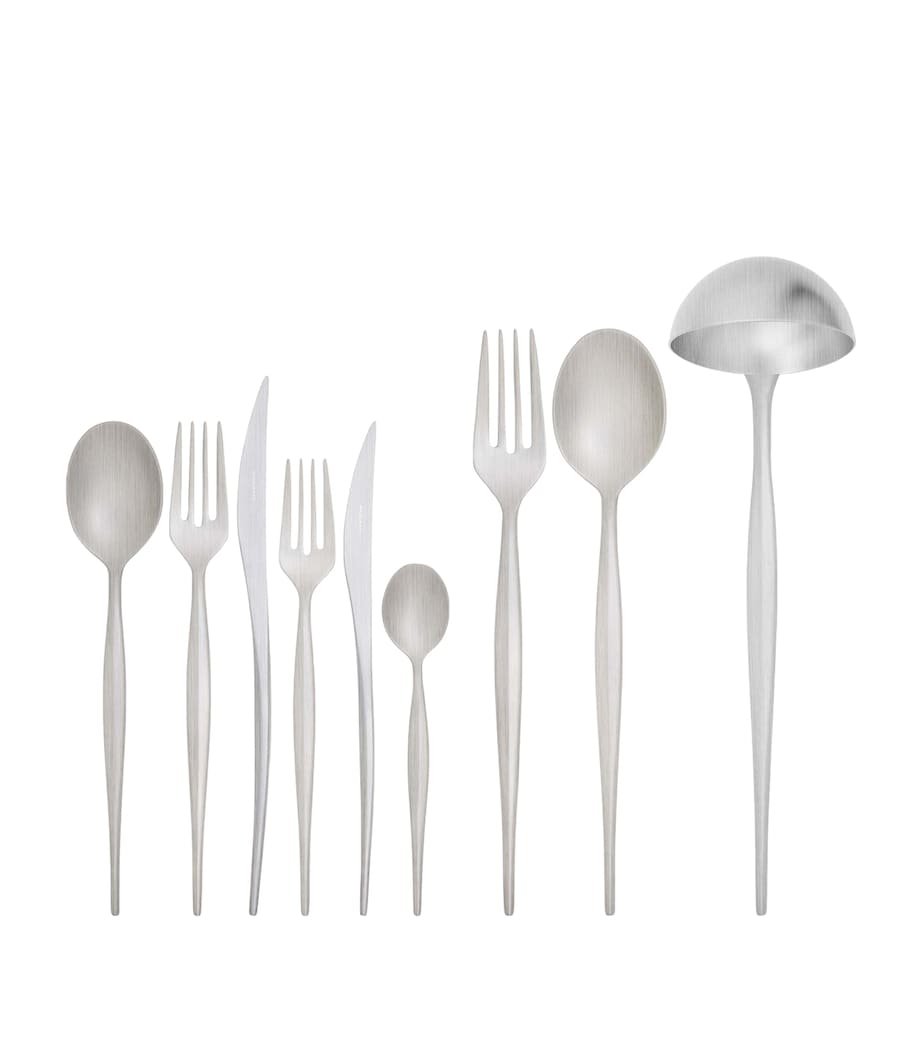 Satin Stainless Steel Natura 75-Piece Cutlery Set STEEL Image 1