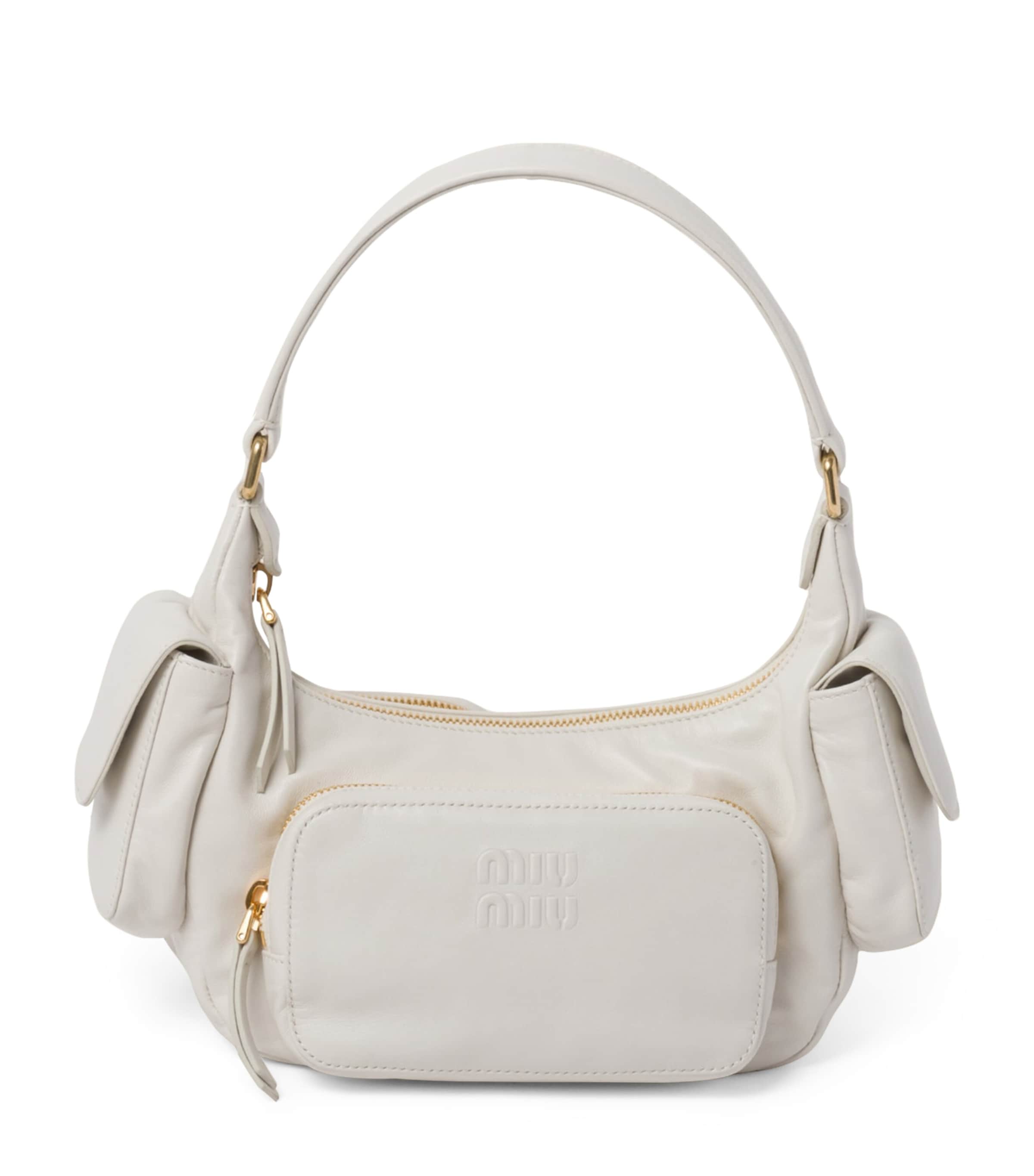 バッグ SS1996 MIU MIU LEATHER POCKET BAG Miu Miu Leather Pocket Shoulder Bag - Shoulder Bags