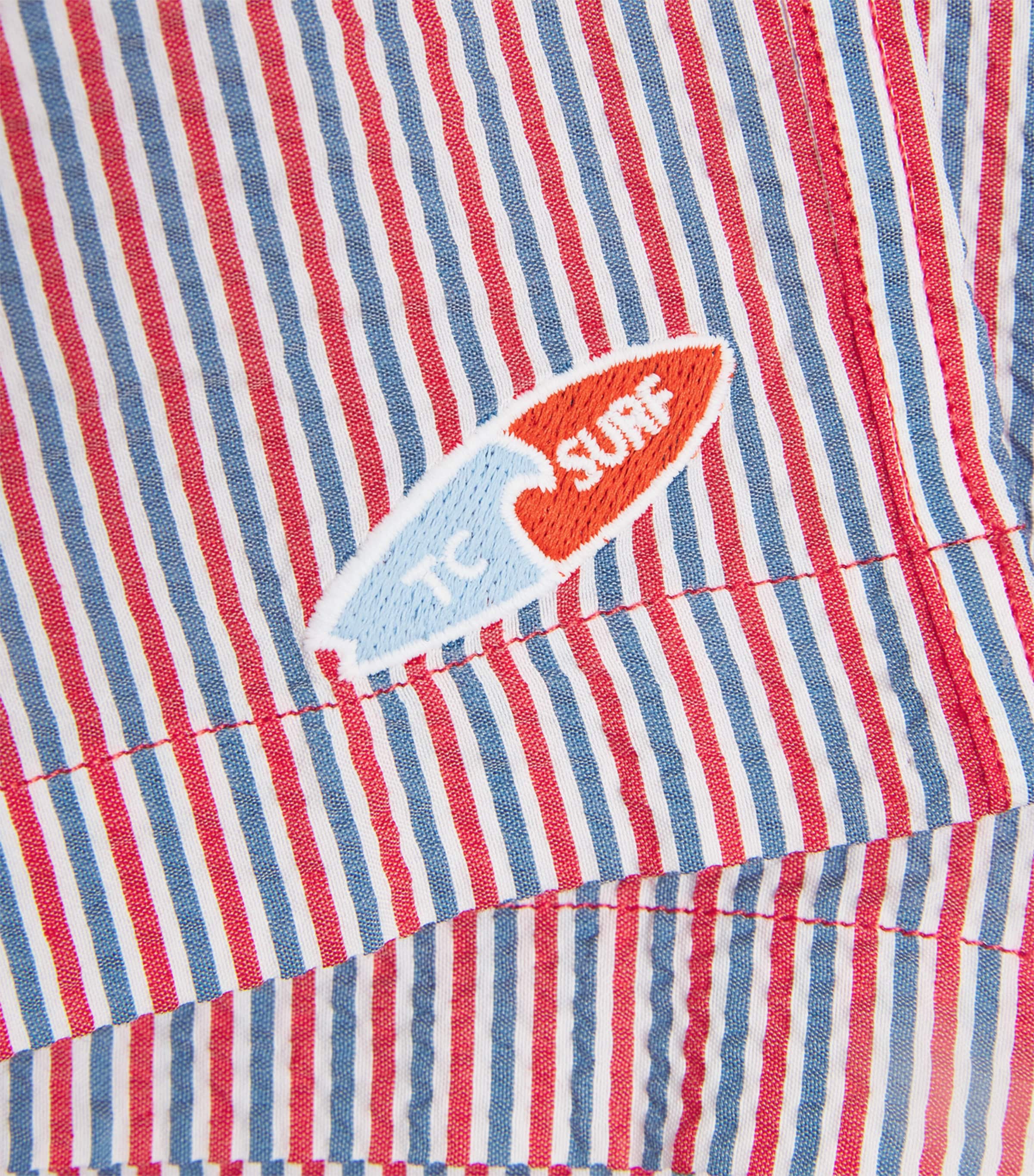 Tartine et Chocolat Stripe Swim Shorts (3-36 Months) Spicy Orange Image 3